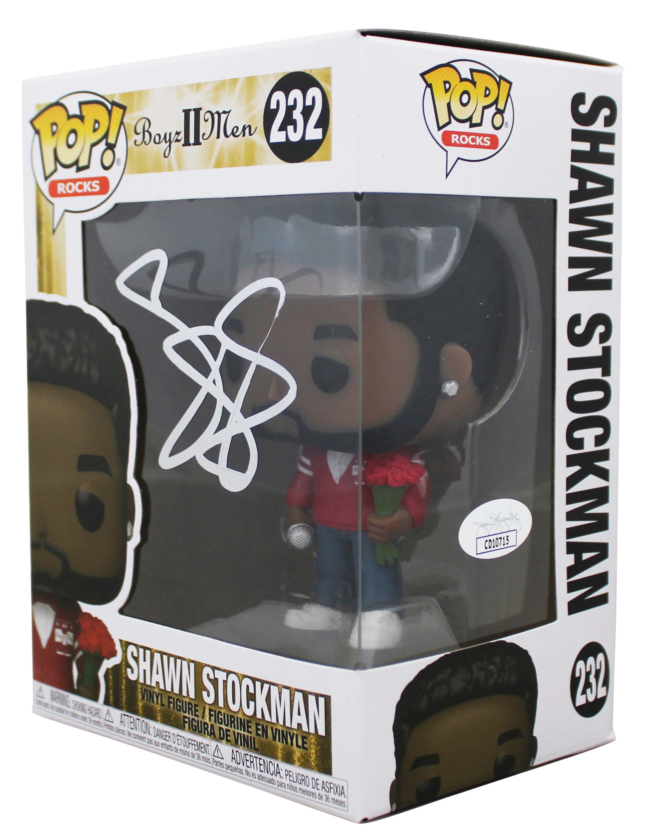 Shawn Stockman Boyz II Men Signed #232 Funko Pop Vinyl Figure JSA #CD10715 - Image 3