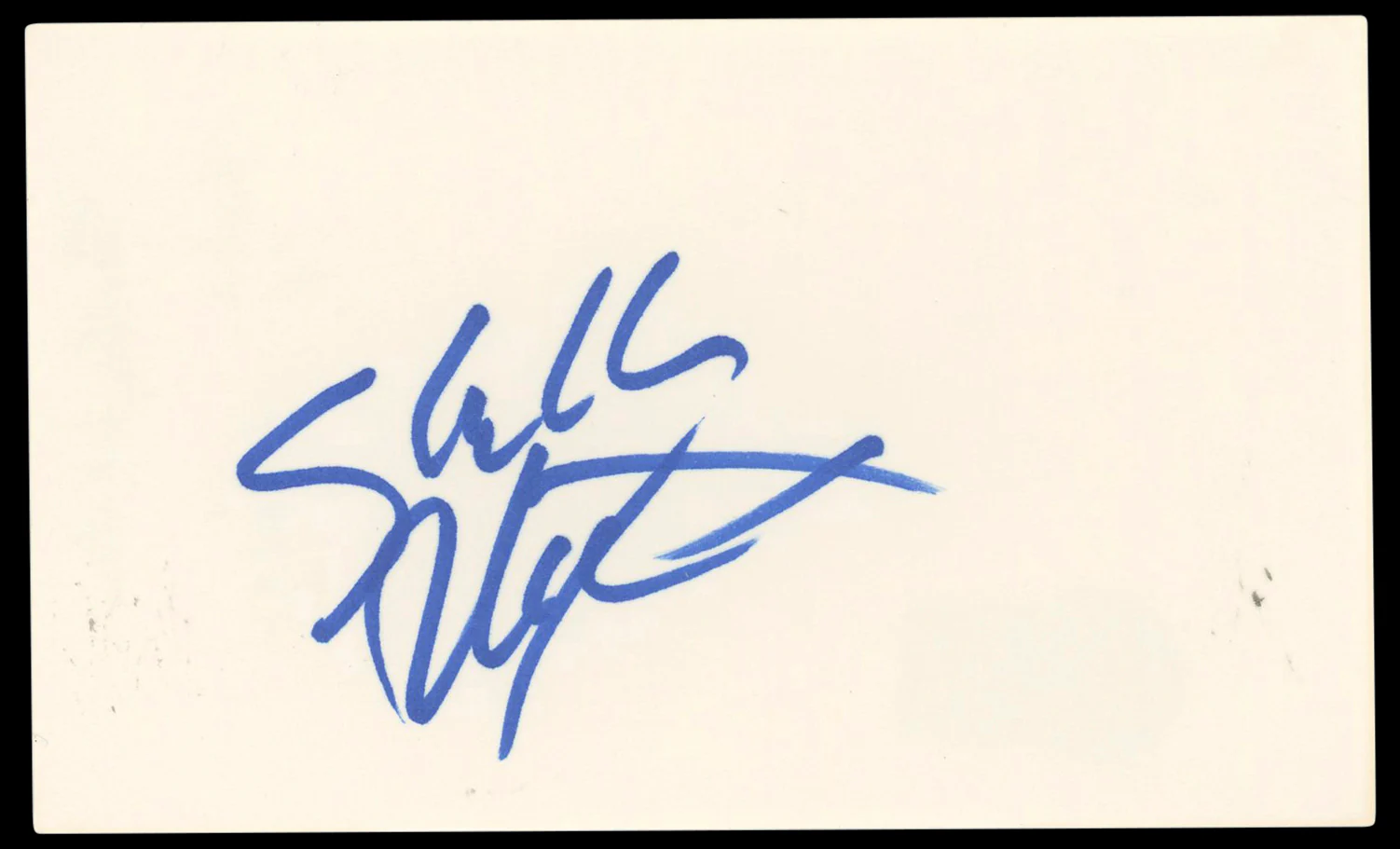 Shelley Winters The Diary Of Anne Frank Signed 3x5 Index Card BAS #BP50655 - Image 2