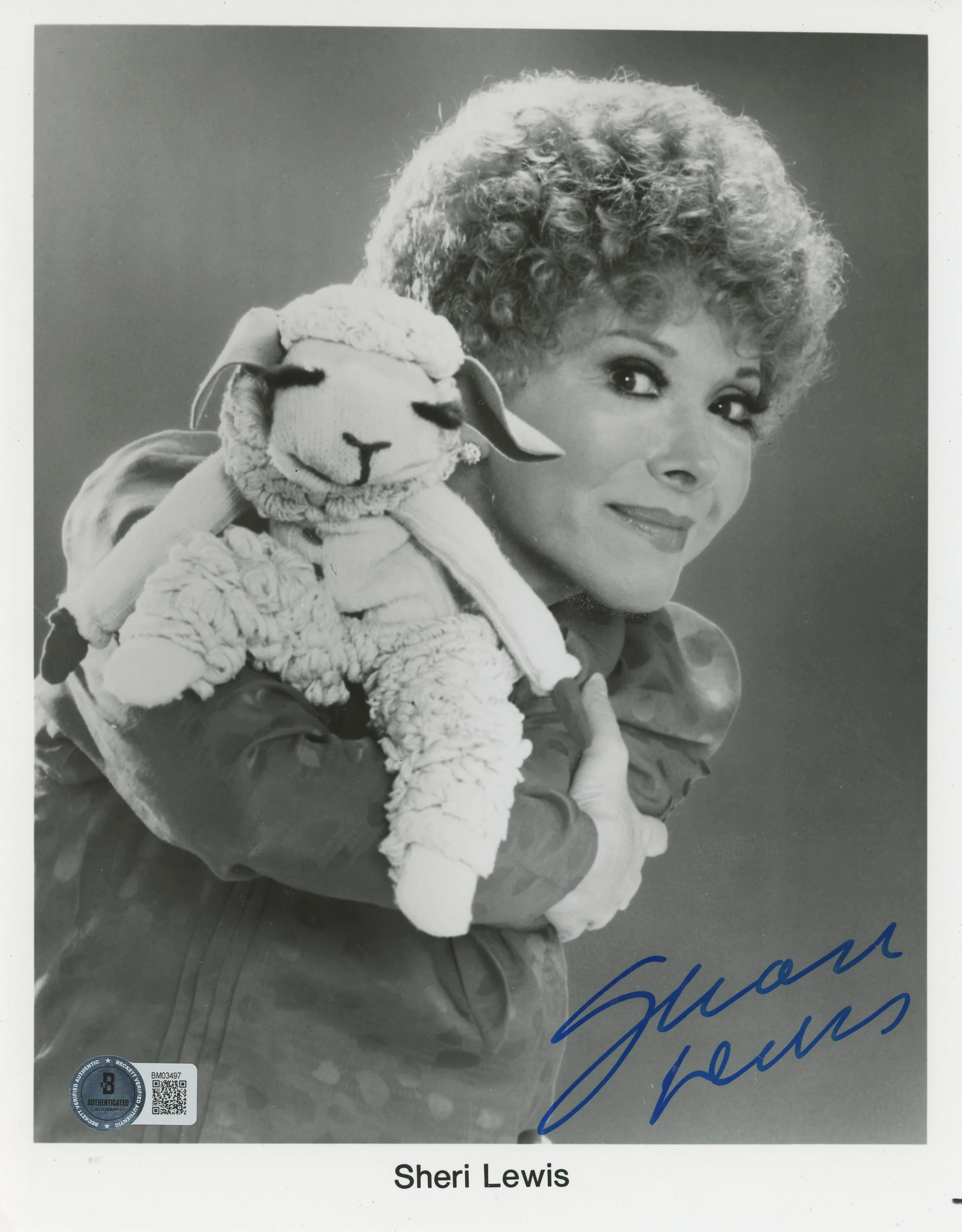 Sheri Lewis Ventriloquist Authentic Signed 8x10 Photo BAS #BM03497 - Image 2