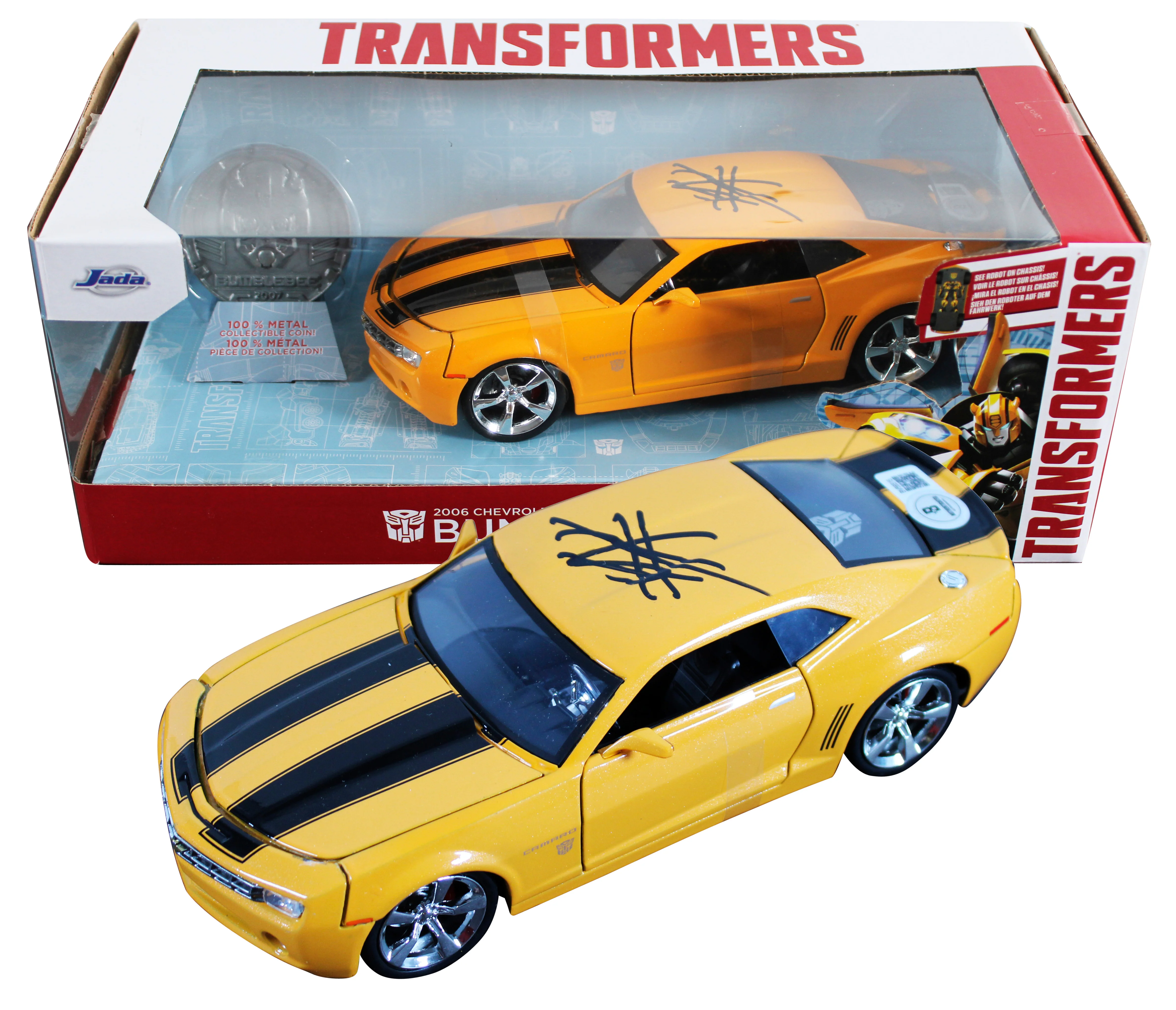 Shia LaBeouf Transformers Signed 2006 Chevrolet Camaro 1:24 Die Cast Car BAS - Image 2