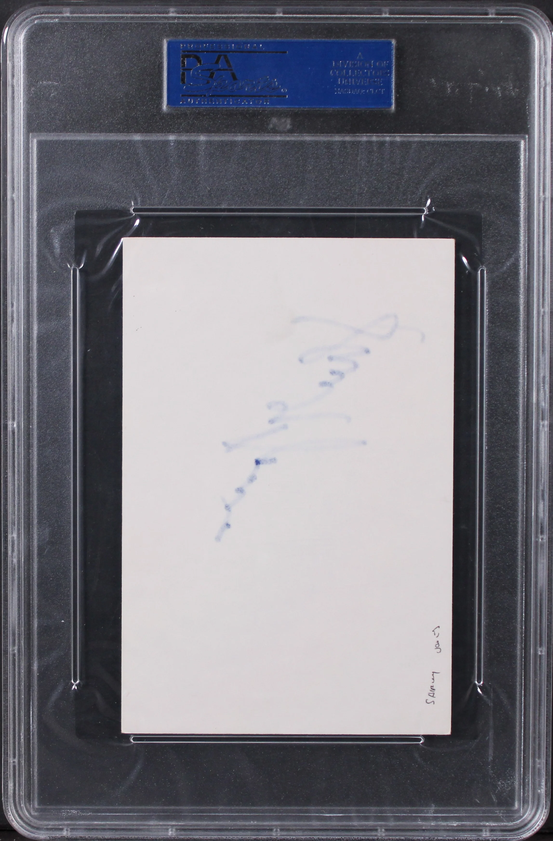 Shirley Jones Elmer Gantry Authentic Signed 4x6 Index Card PSA/DNA Slabbed - Image 3