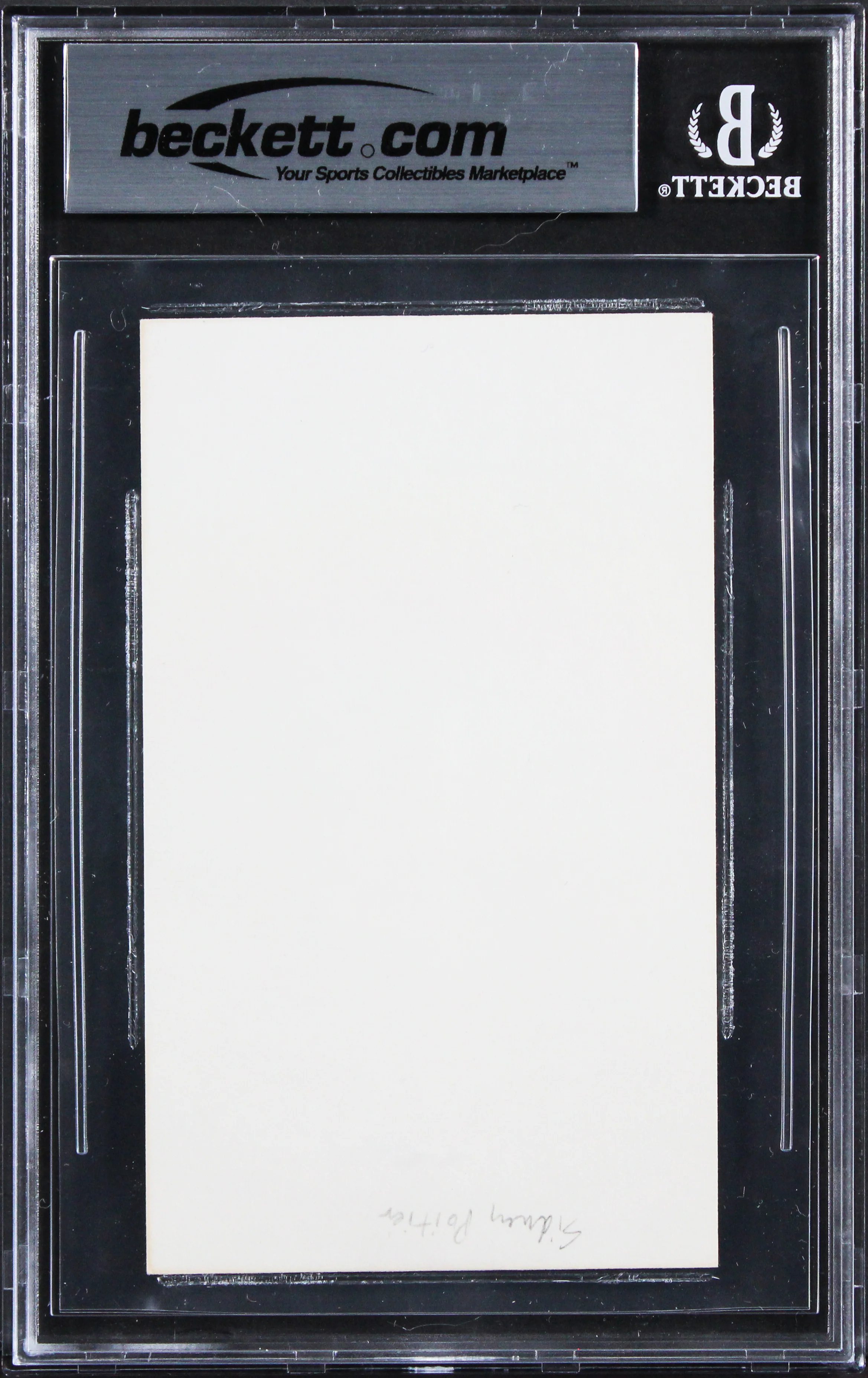 Sidney Poitier In The Heat of the Night Signed 3x5 Index Card BAS Slabbed 3 - Image 3