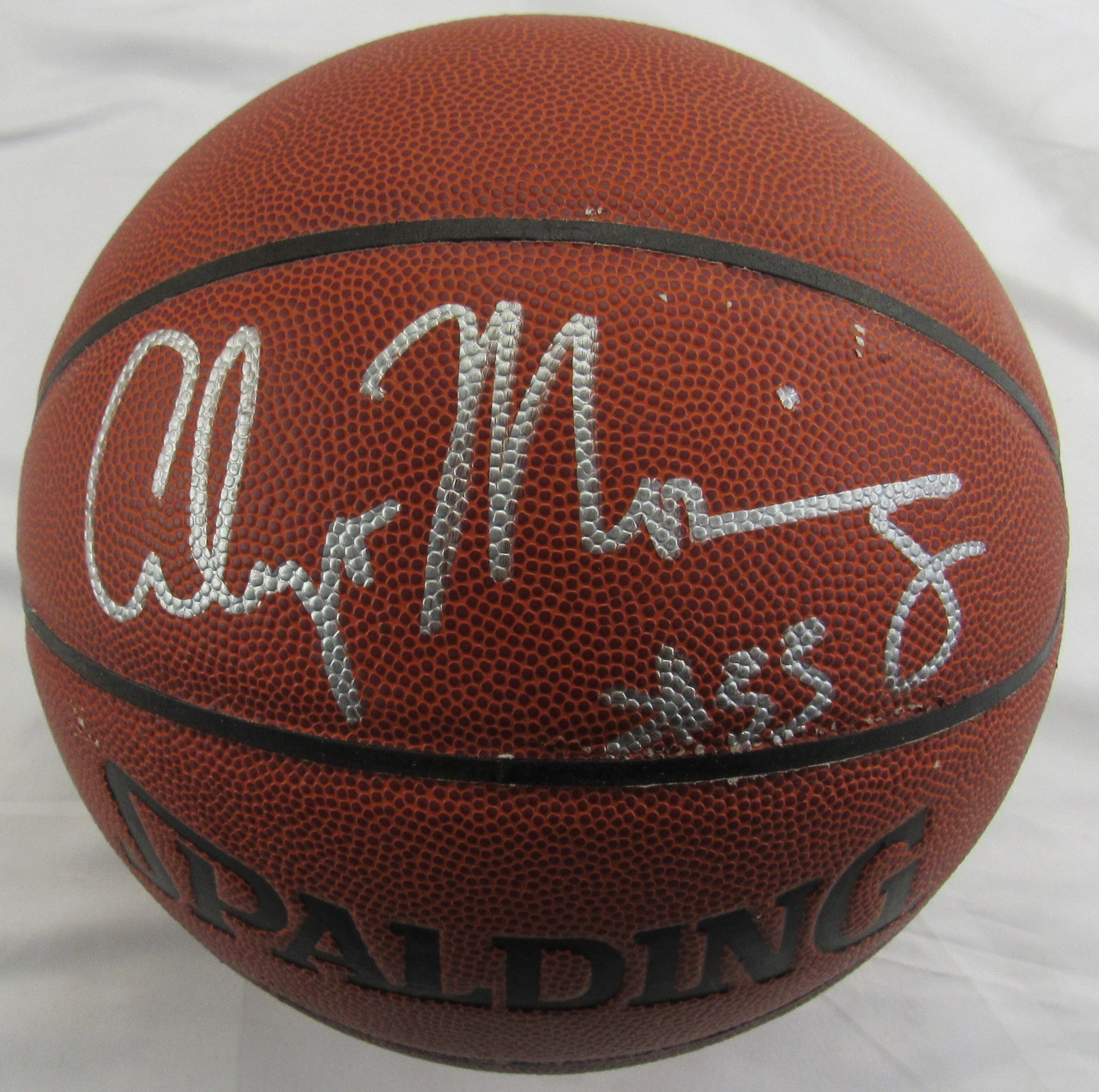 Alonzo Mourning Signed Auto Spalding Basketball JSA CL29250