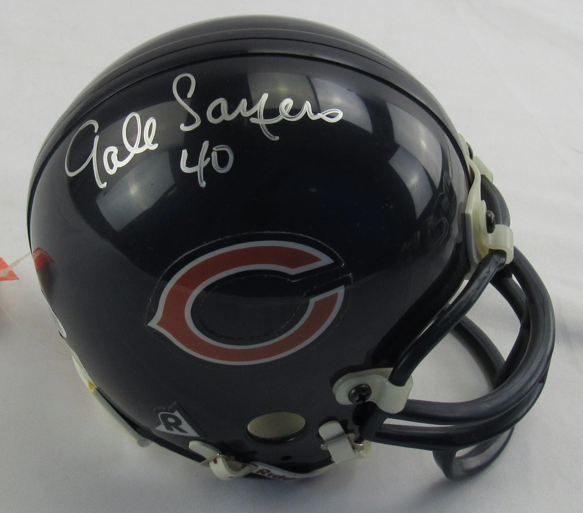 Gale Sayers Signed Auto Bears Mini Helmet JSA CM07480