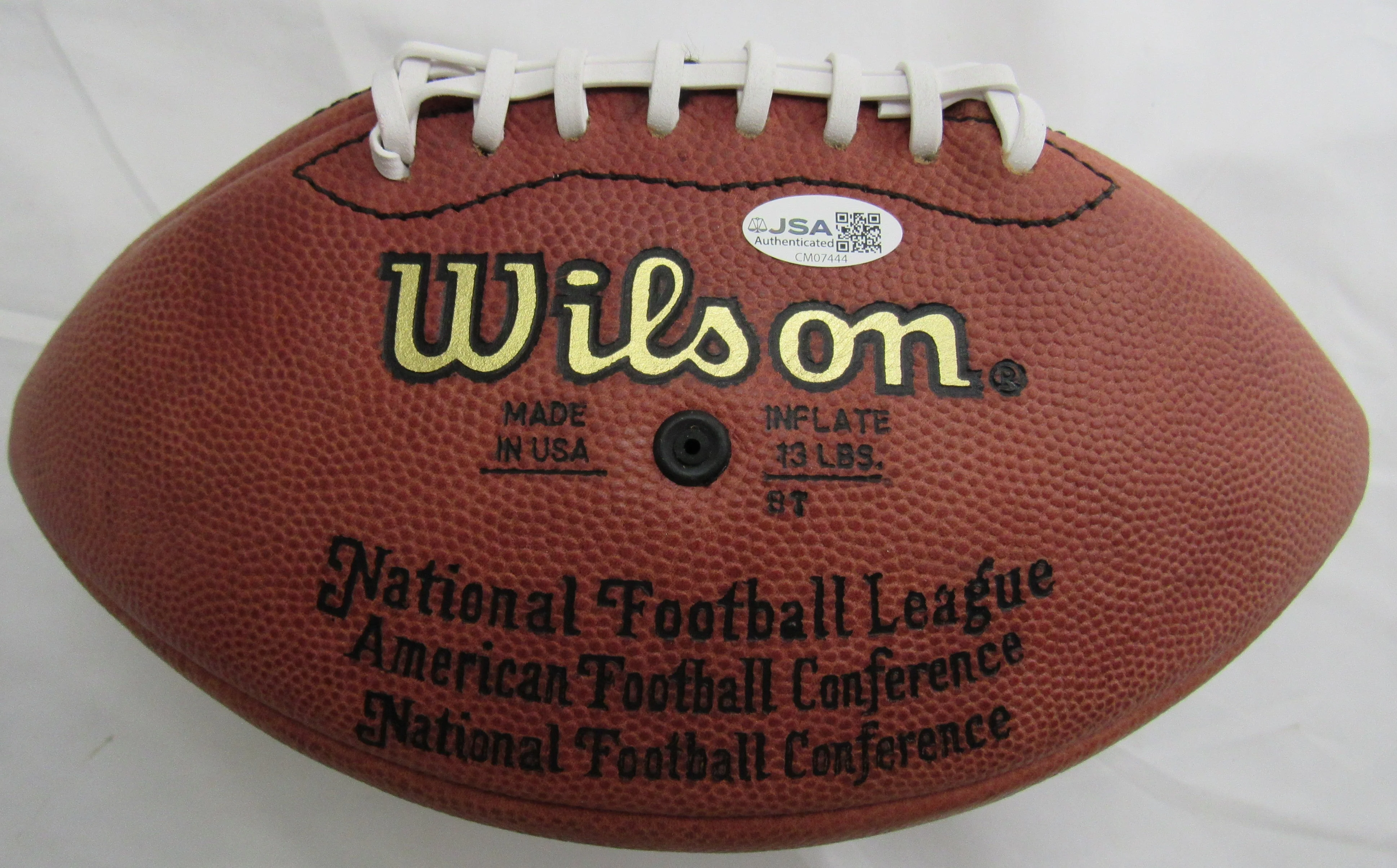 Marshall Faulk Signed Auto Wilson Football JSA CM07444 - Image 3