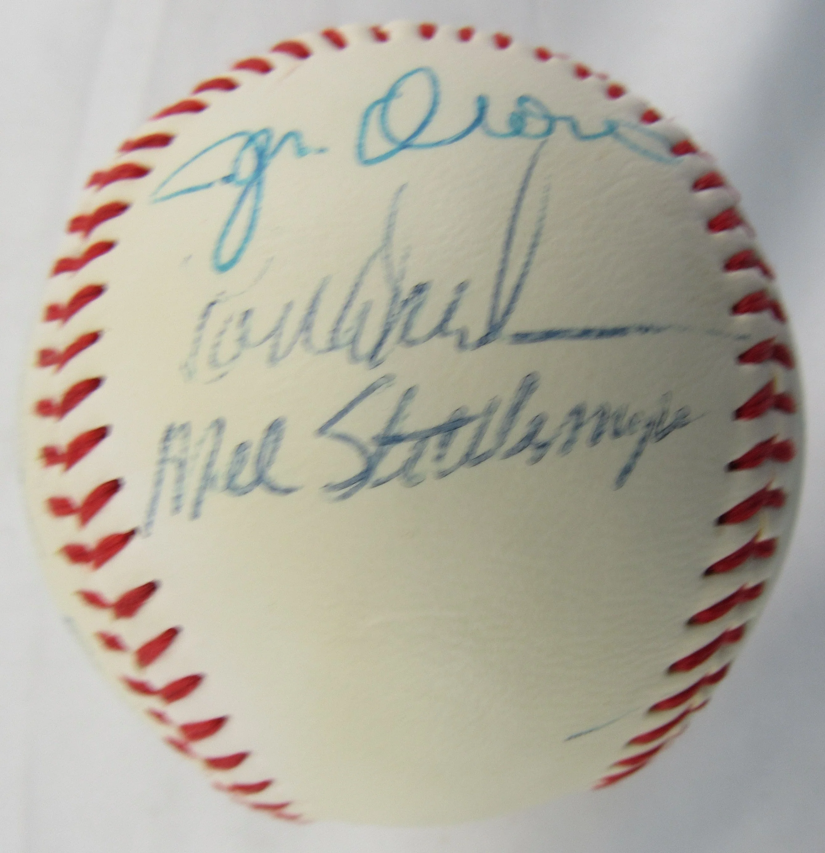 New York Mets - Multi Signed 10 Signature Auto Baseball - Gary Carter Ron Darling - Image 3