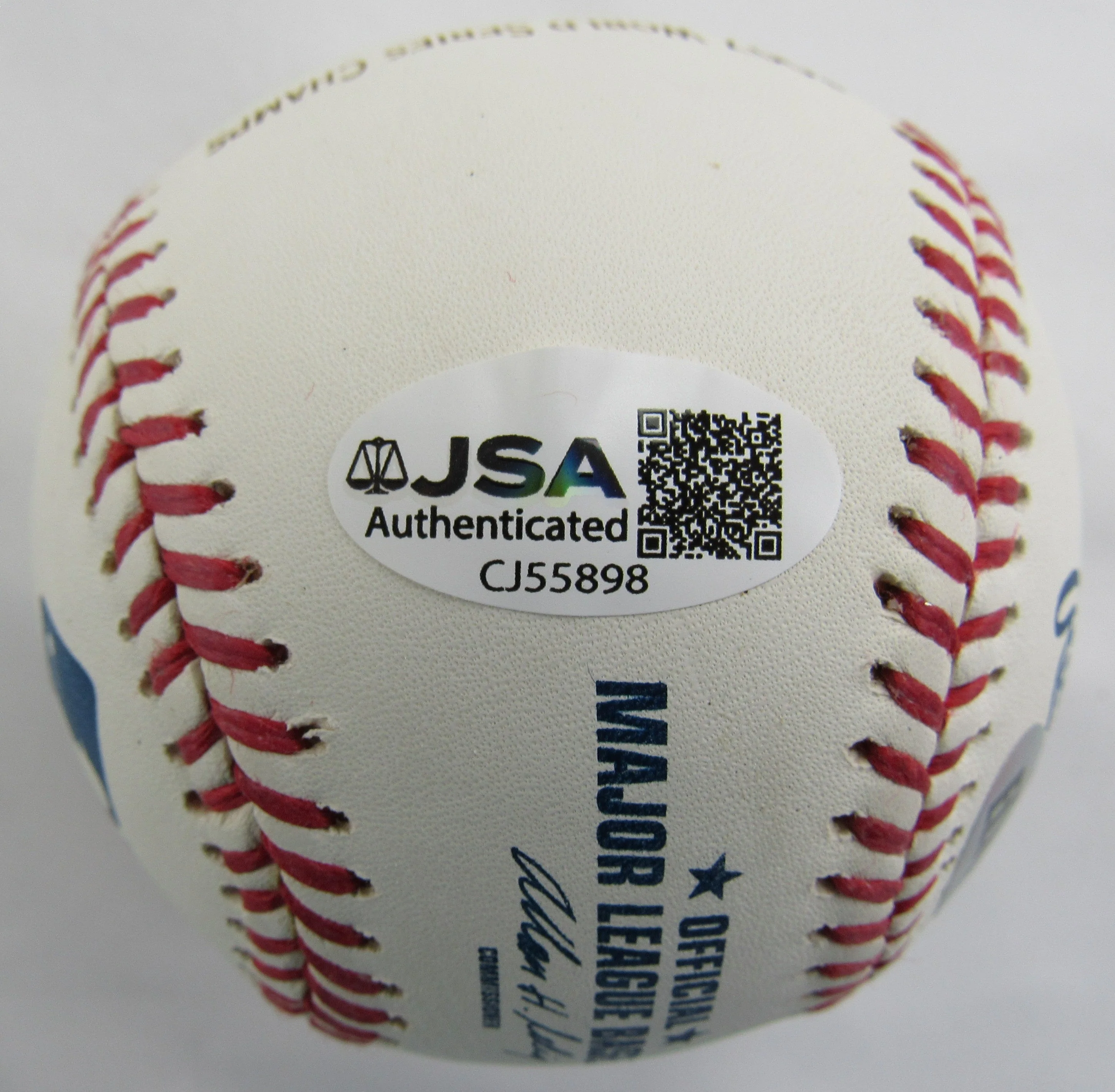 Jonathan Papelbon Signed Auto Rawlings 2007 World Series Baseball #143/500 JSA CJ55898 - Image 2