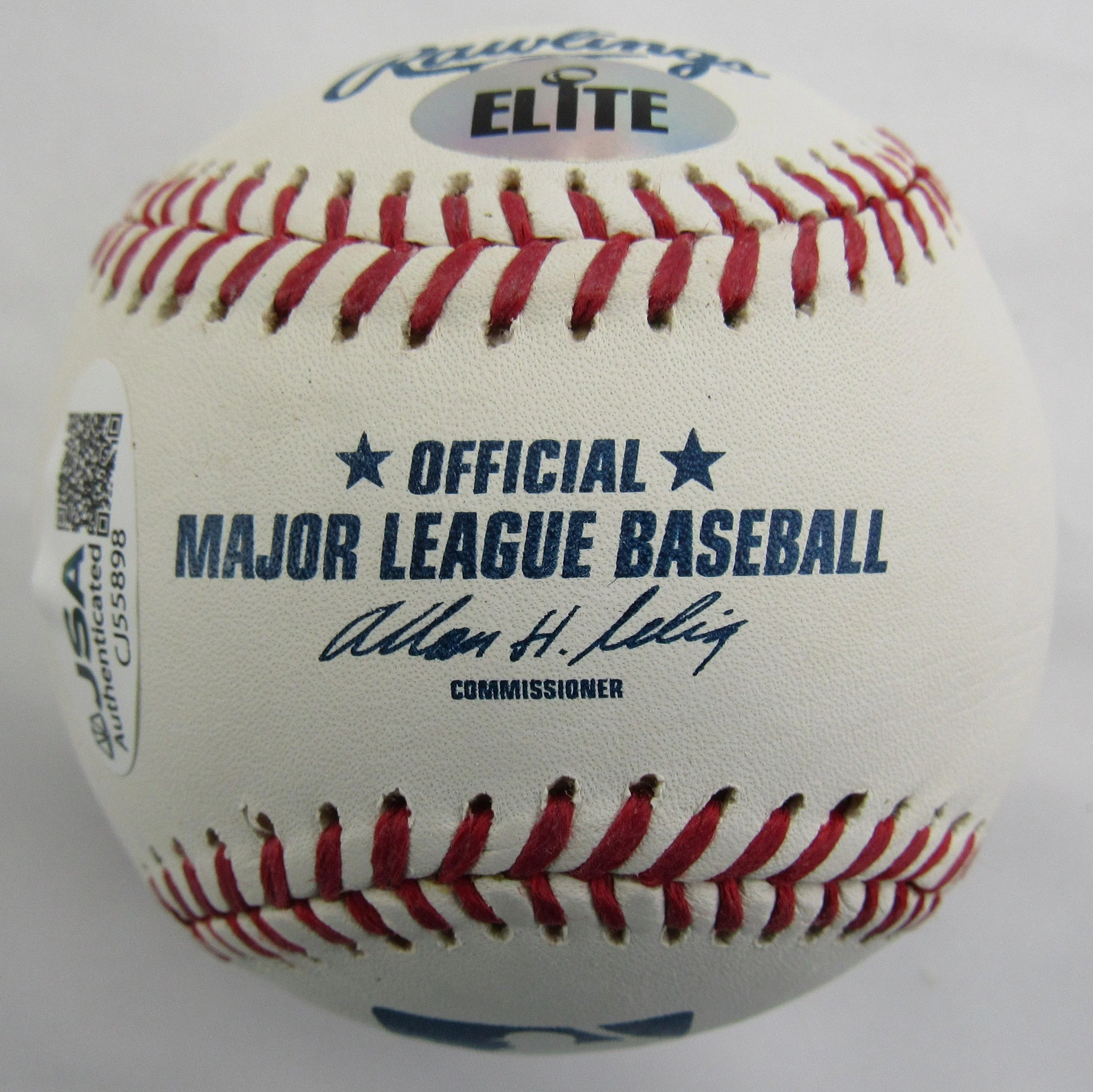 Jonathan Papelbon Signed Auto Rawlings 2007 World Series Baseball #143/500 JSA CJ55898 - Image 5
