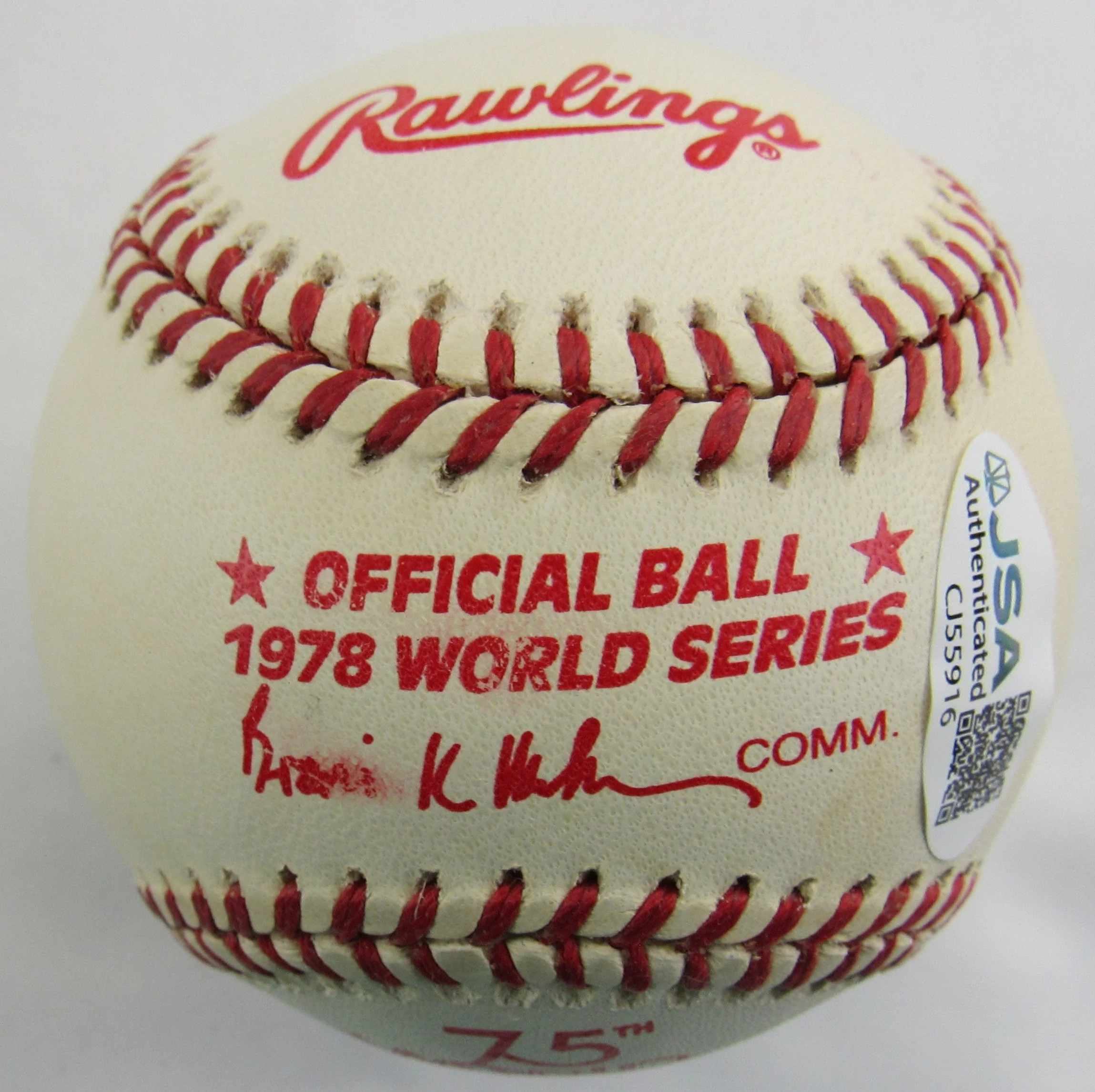 Reggie Jackson Signed Auto Rawlings Baseball JSA CJ55916 - Image 4