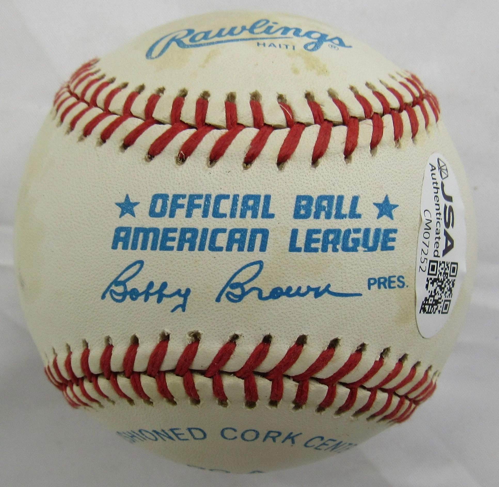 Yogi Berra Don Larsen Signed Auto Rawlings Baseball JSA CM07252 - Image 3