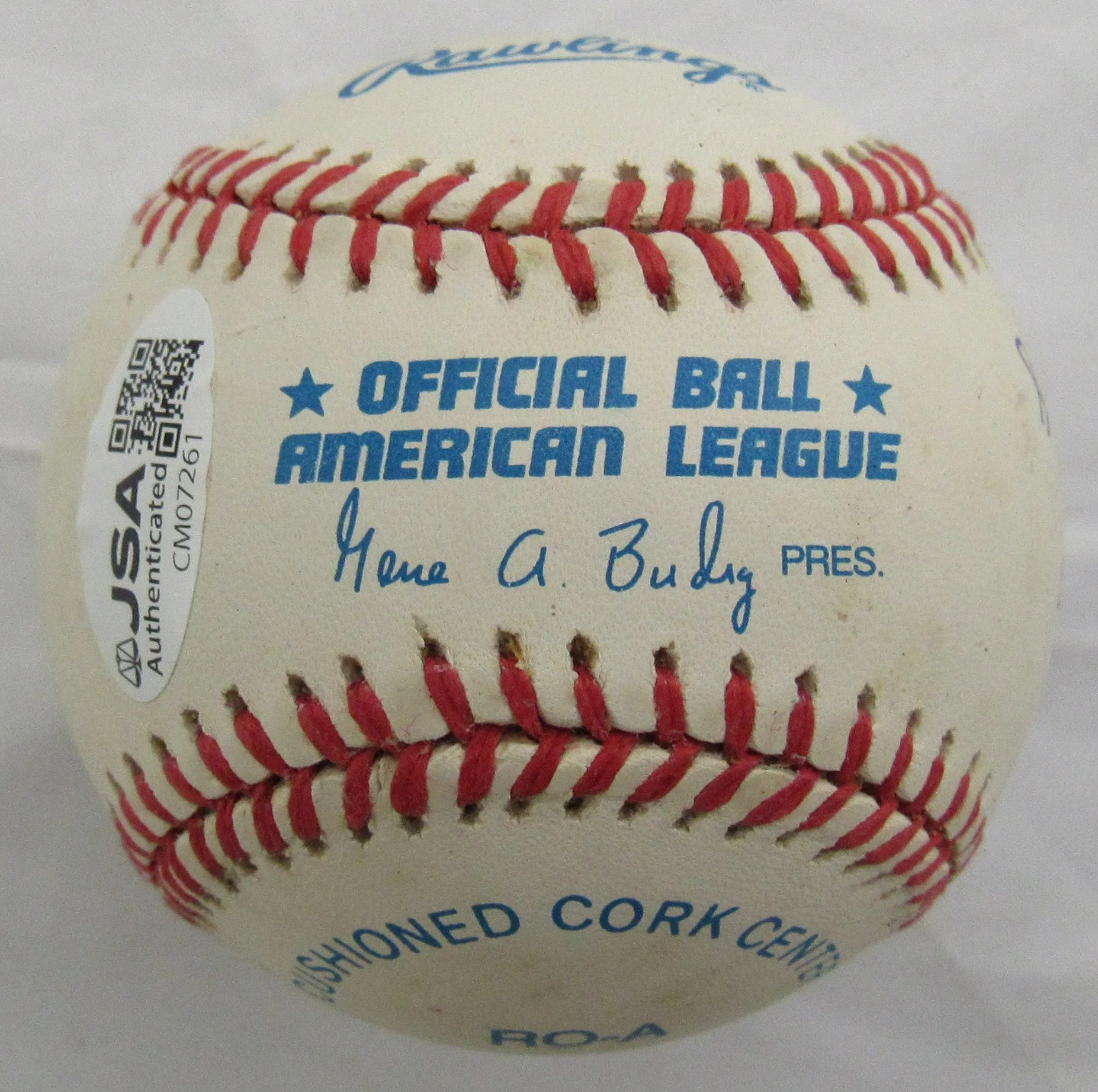 Frank Crosetti Signed Auto Rawlings Baseball JSA CM07261 w/Inscription - Image 5