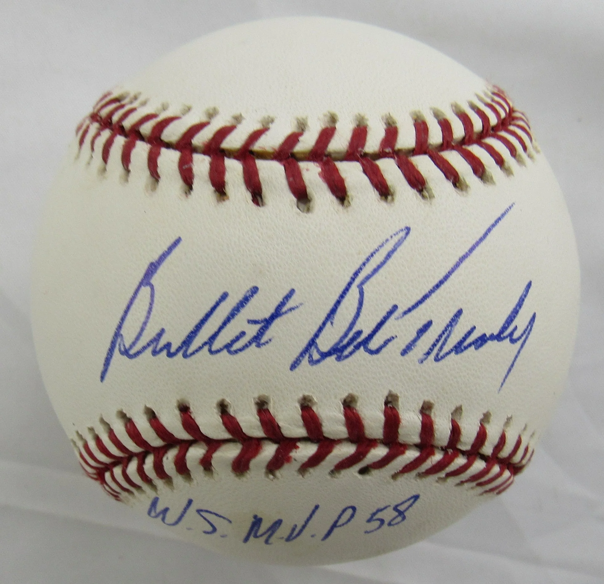 Bob Turley Signed Auto Rawlings Baseball JSA CM07328 w/WS MVP 1958 Inscription