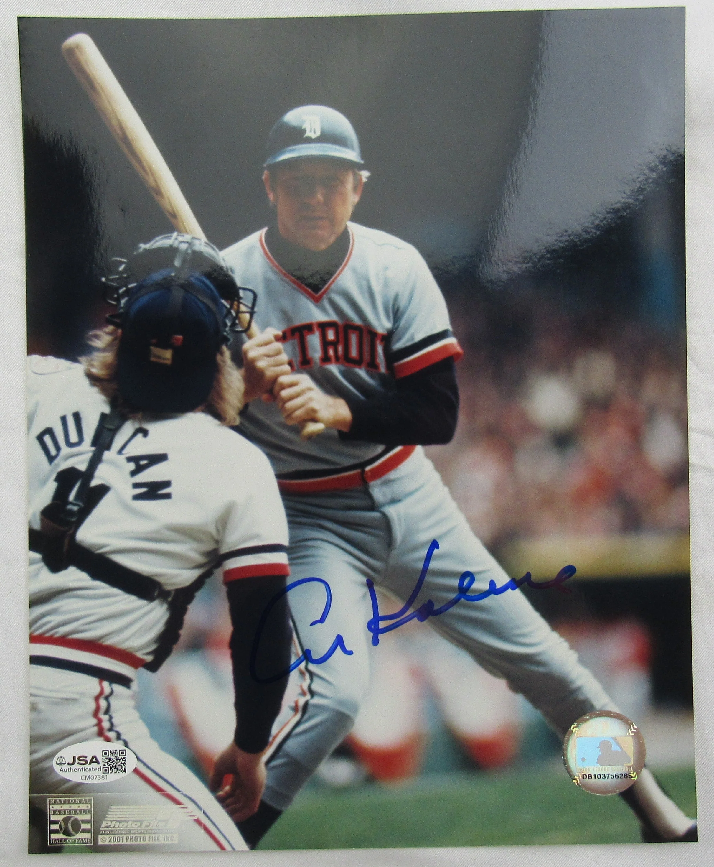 Al Kaline Signed Auto 8x10 Photo JSA CM07381