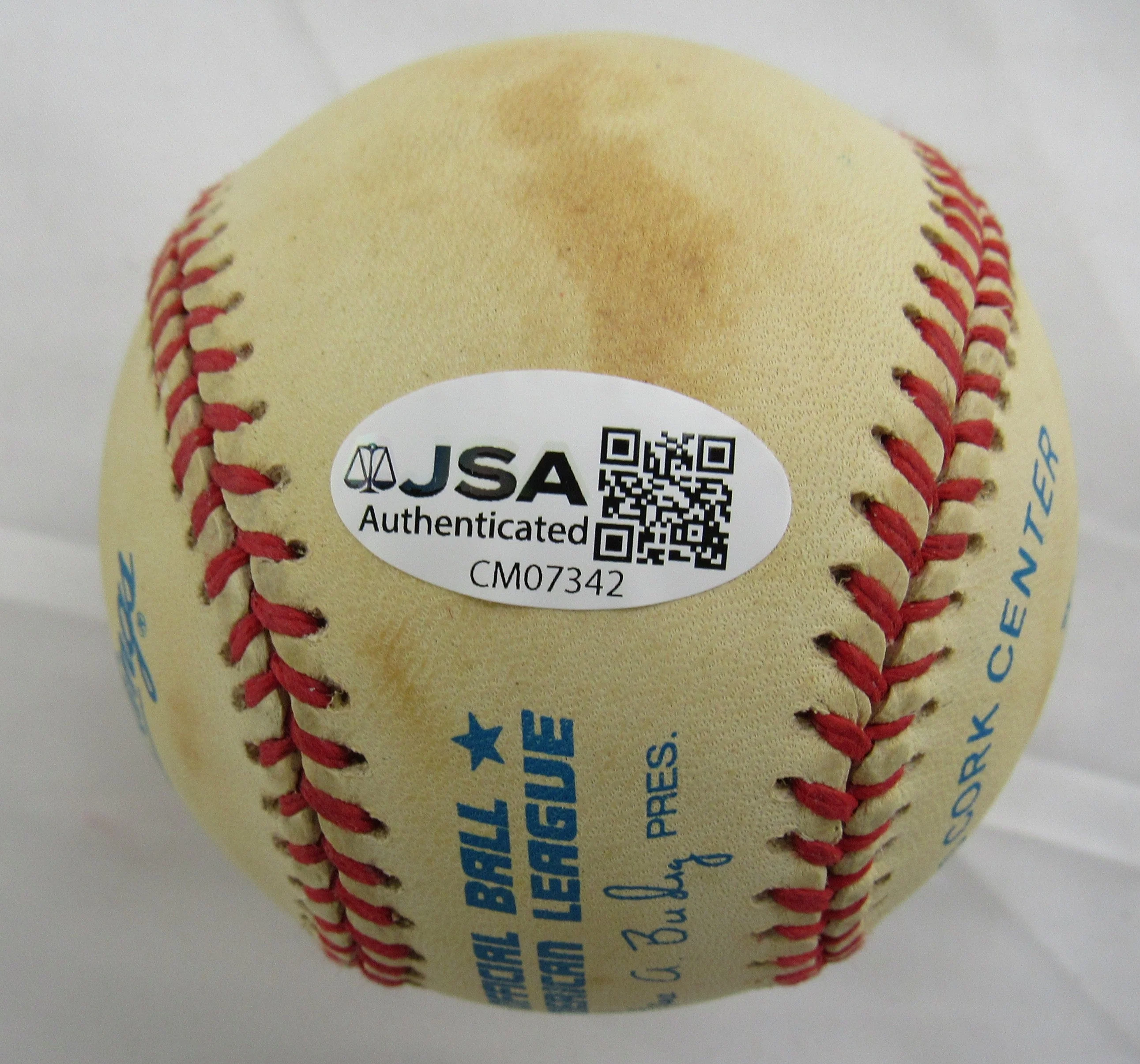 Mo Vaughn Signed Auto Rawlings Baseball JSA CM07342 - Image 5