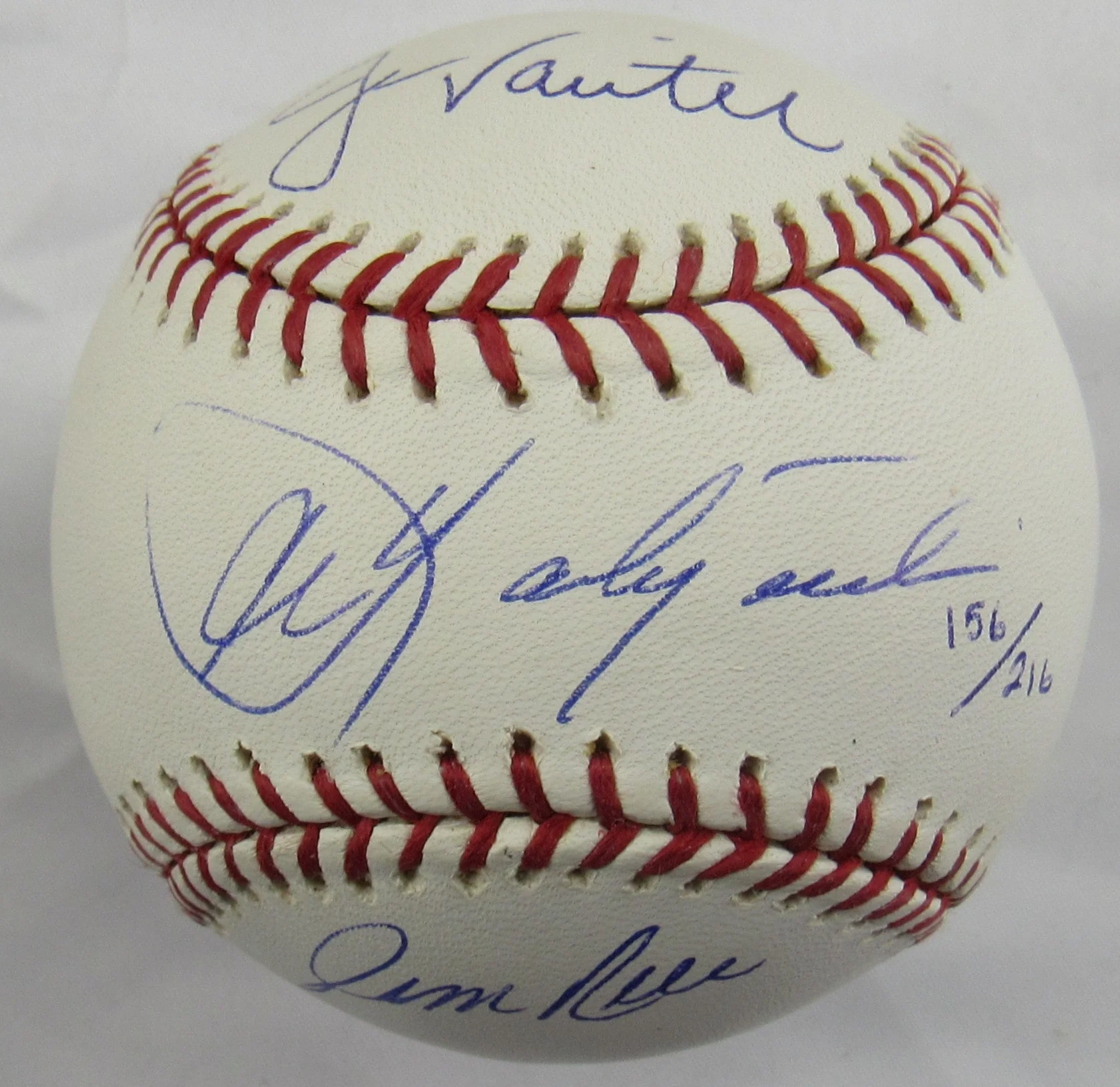 Carl Yastrzemski Jim Rice Jason Varitek Multi Signed Auto Rawlings Baseball Steiner Hologram