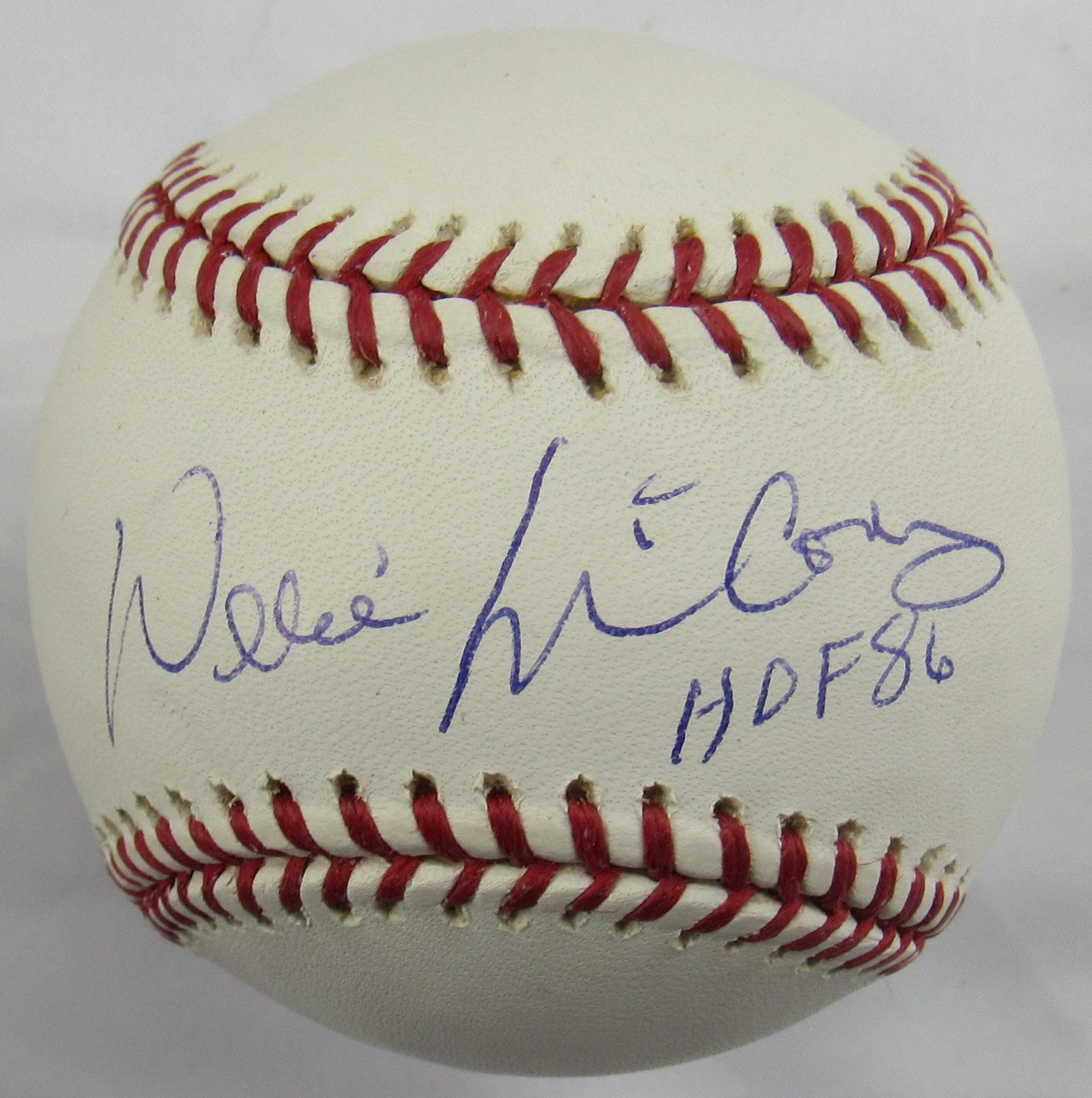 Willie McCovey Signed Auto Rawlings Baseball w/ HOF Insc Steiner Hologram