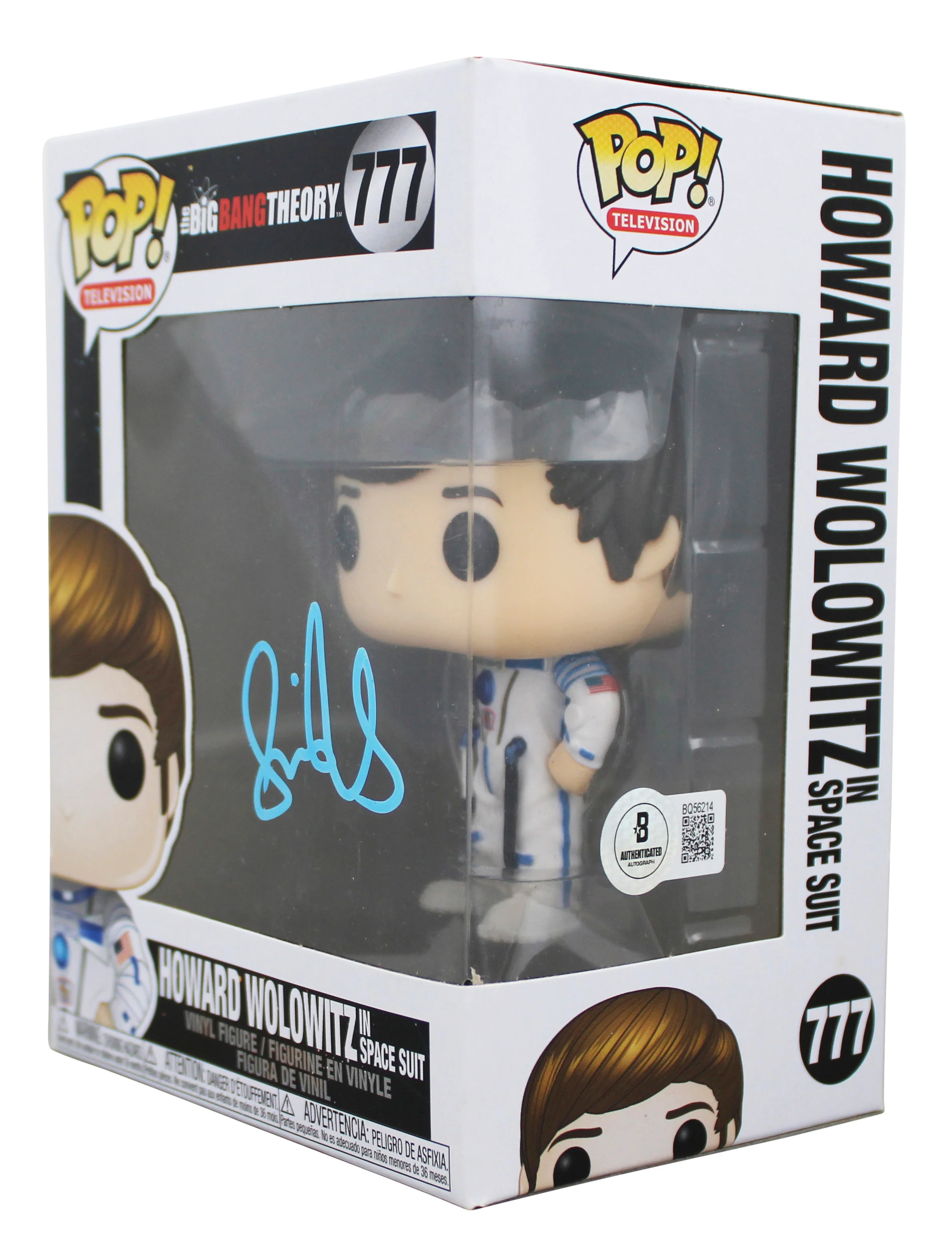 Simon Helberg Big Bang Theory Signed Howard #777 Funko Pop Figure BAS #BQ56214 - Image 3