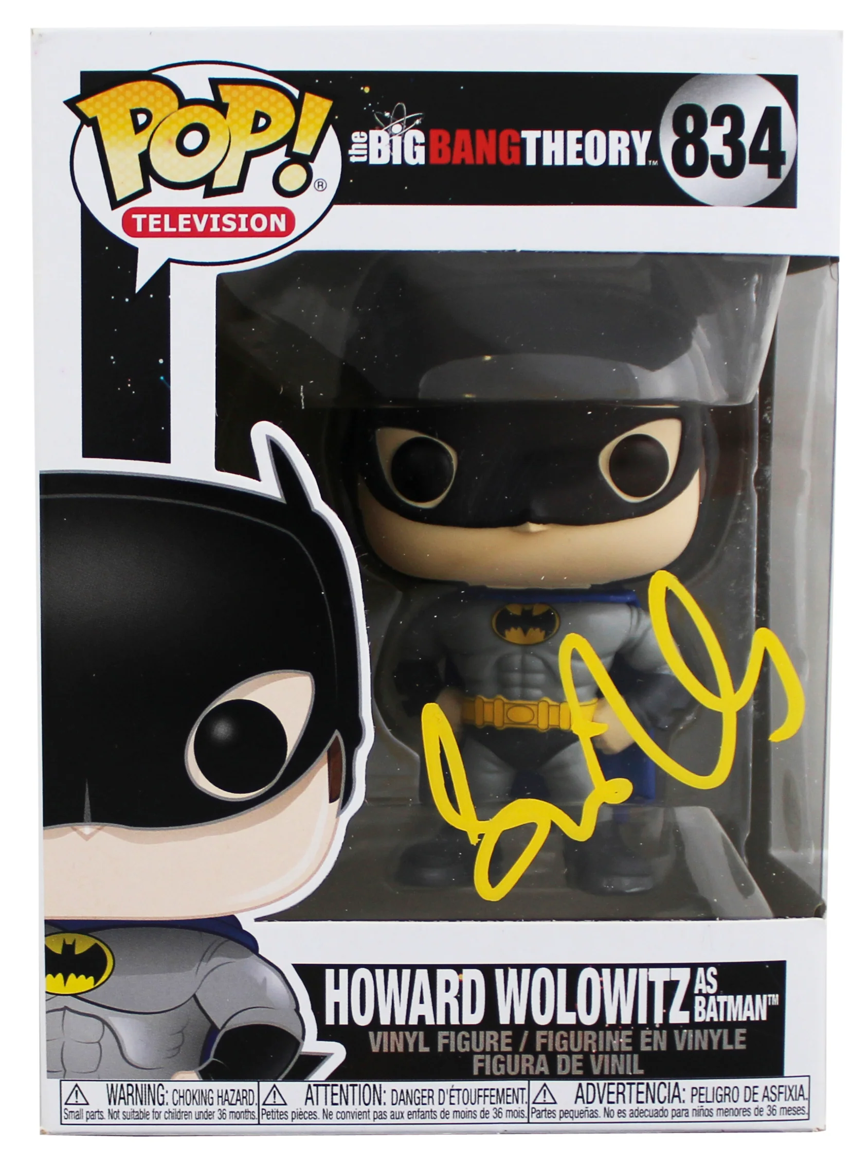Simon Helberg The Big Bang Theory Signed Howard #834 Funko Pop Vinyl Figure JSA - Image 2