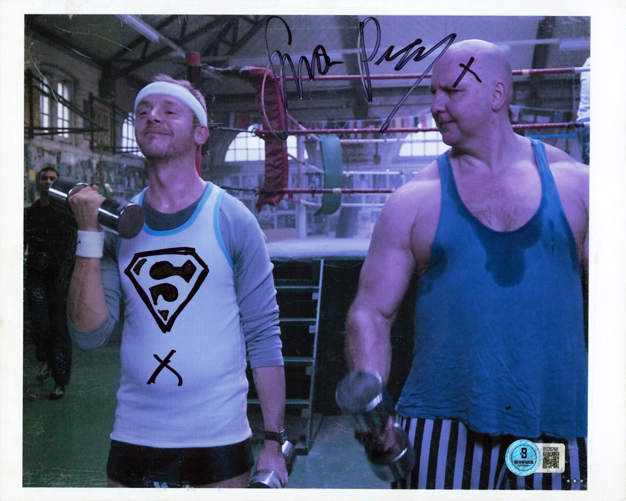 Simon Pegg Inheritance Authentic Signed 8.5x11 Horizontal Photo BAS #BS20768 - Image 2