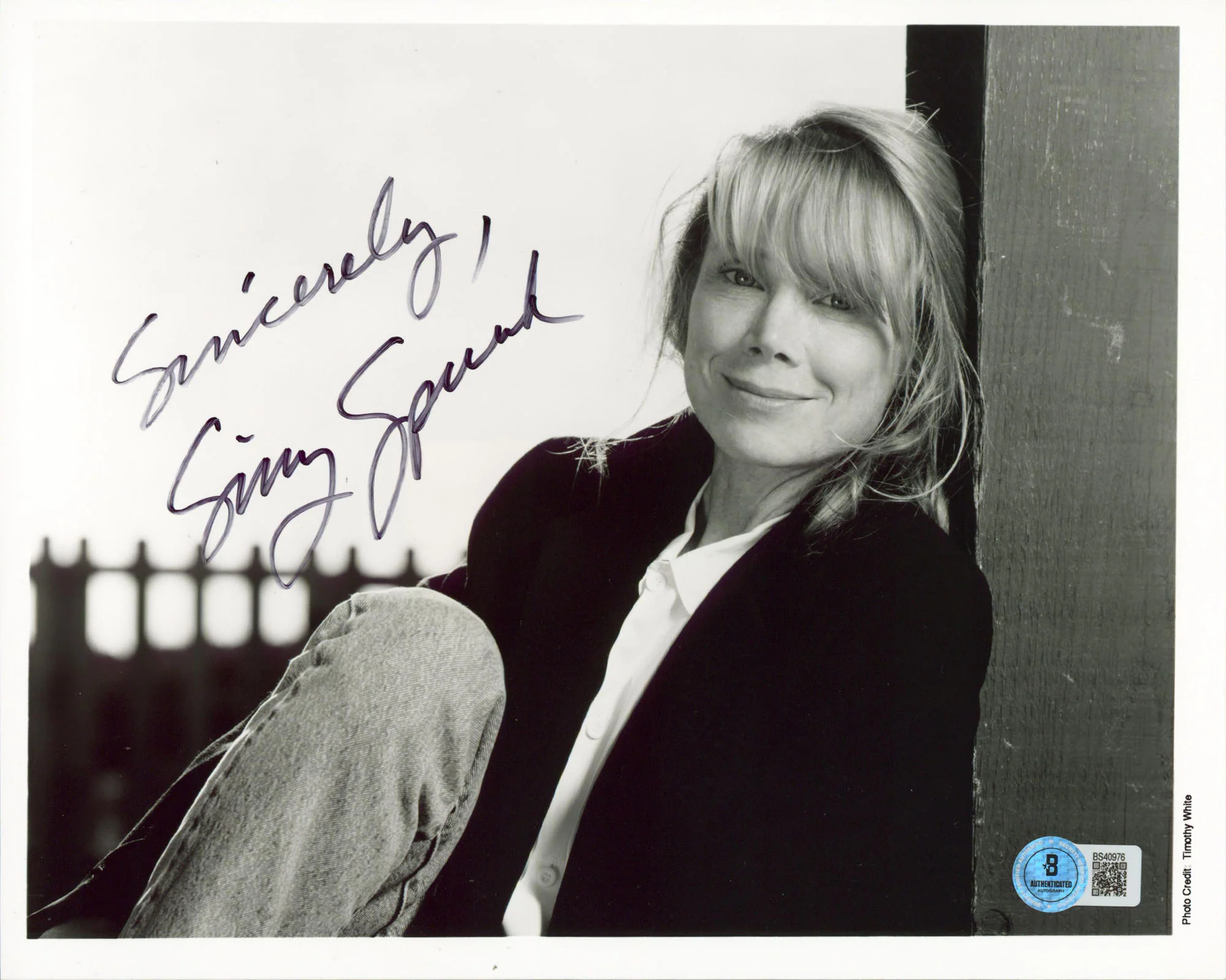 Sissy Spacek The Help "Sincerely" Authentic Signed 8x10 Photo BAS #BS40976 - Image 2