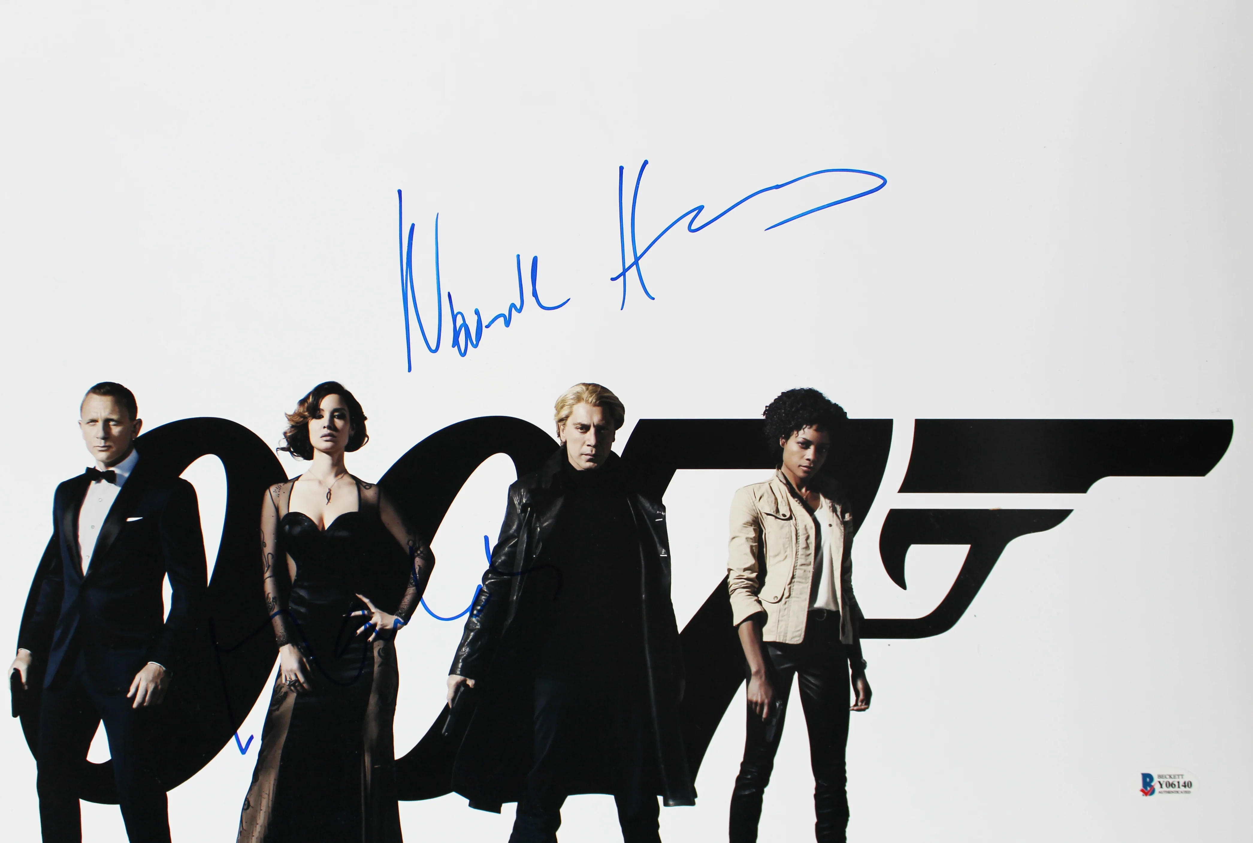 Skyfall Naomie Harris & Berenice Marlohe Signed 12x18 Photo BAS #Y06140 - Image 2