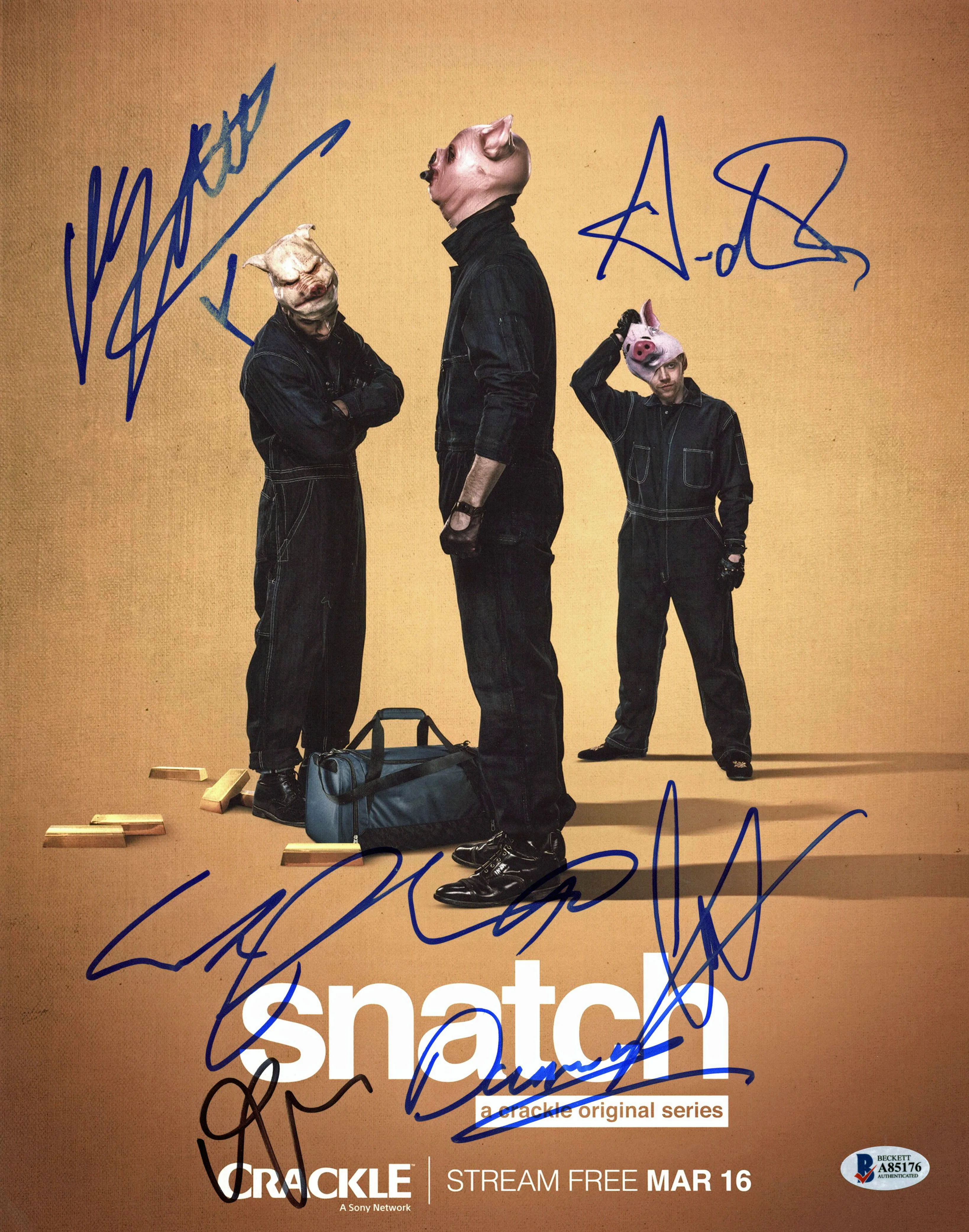 Snatch (Grint, Rakoff, Scott +3) Authentic Signed 11x14 Photo BAS #A85176 - Image 2
