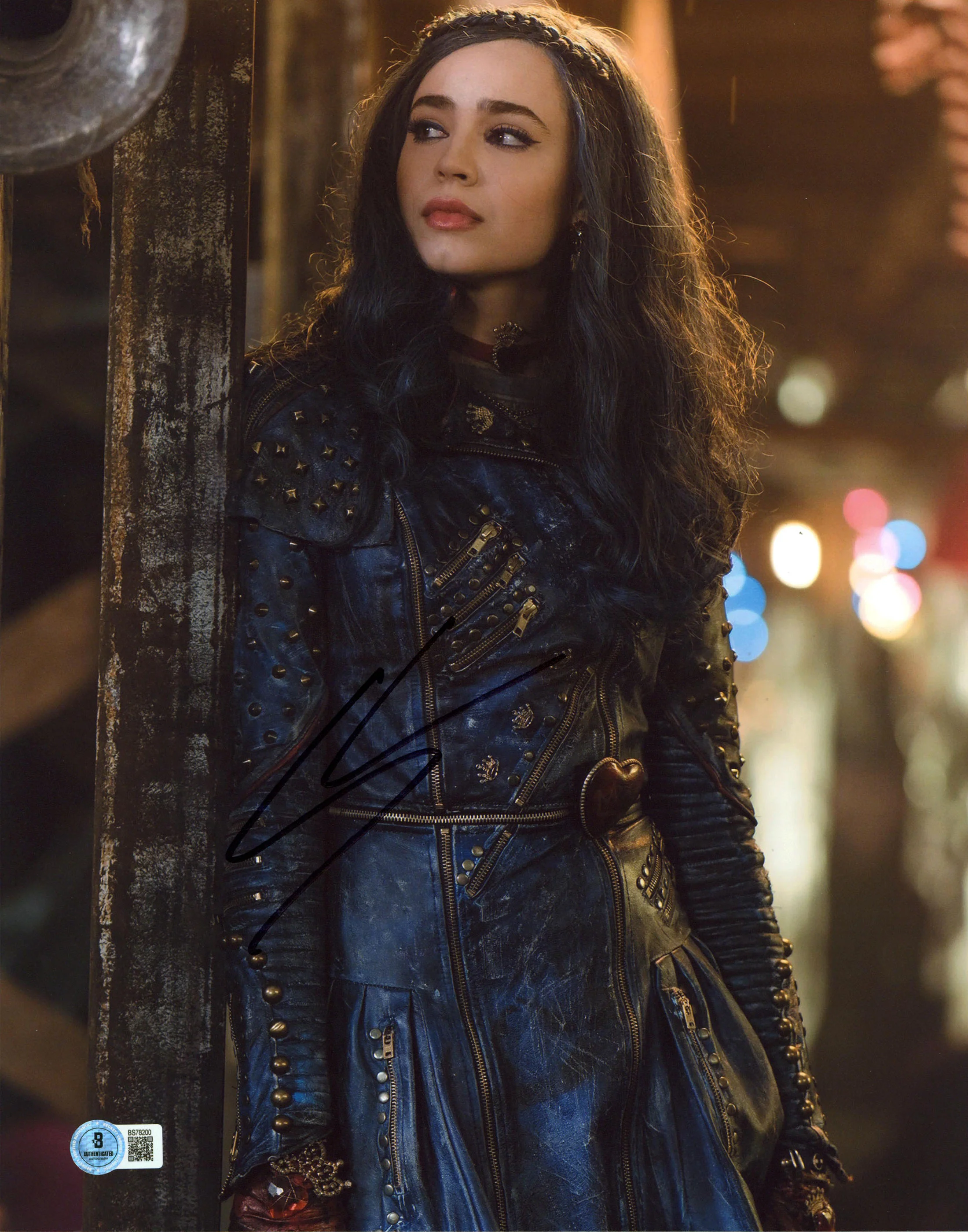 Sofia Carson Descendants Authentic Signed 11x14 Vertical Photo BAS #BS78200 - Image 2