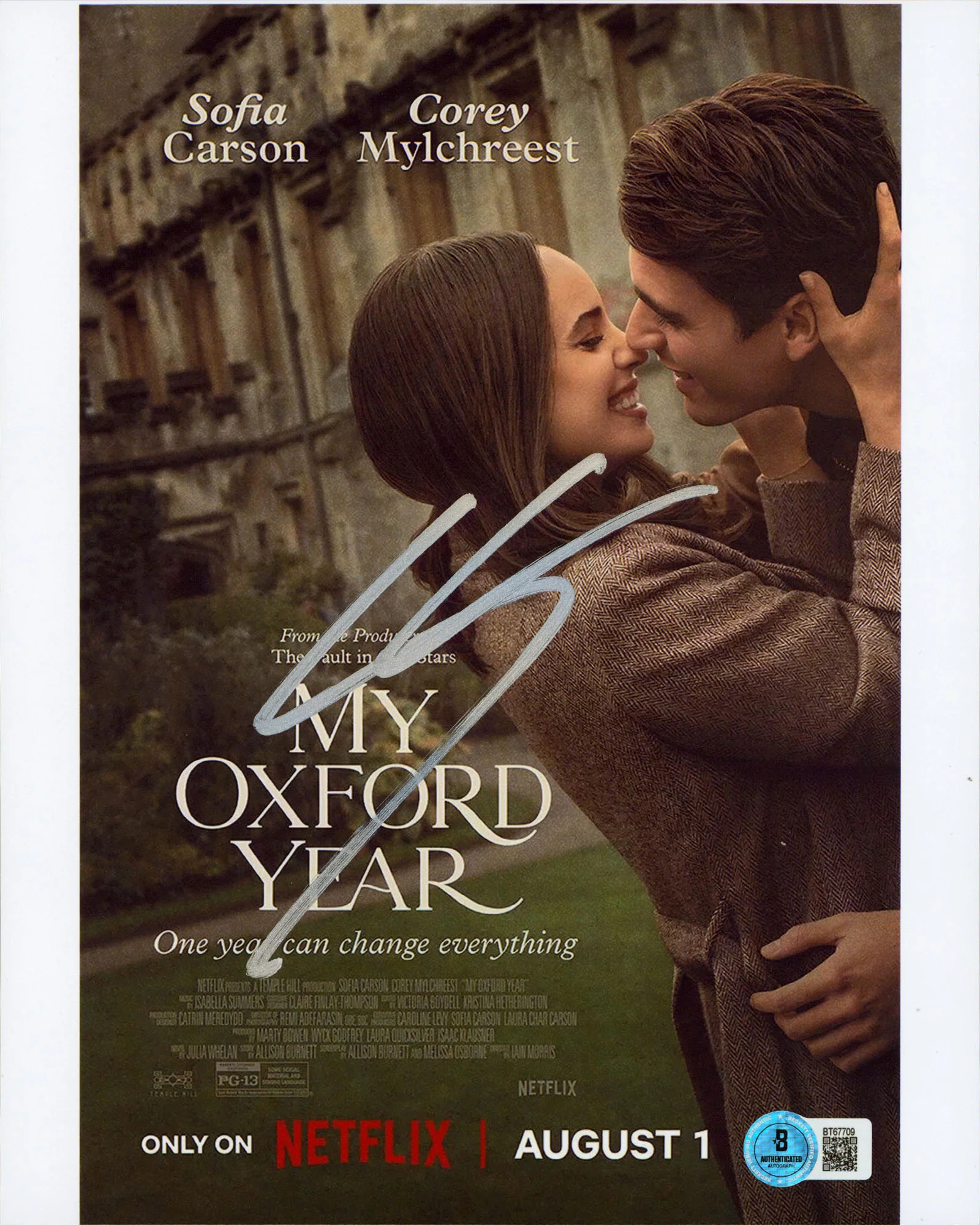 Sofia Carson My Oxford Year Authentic Signed 8x10 Vertical Photo BAS #BT67709 - Image 2