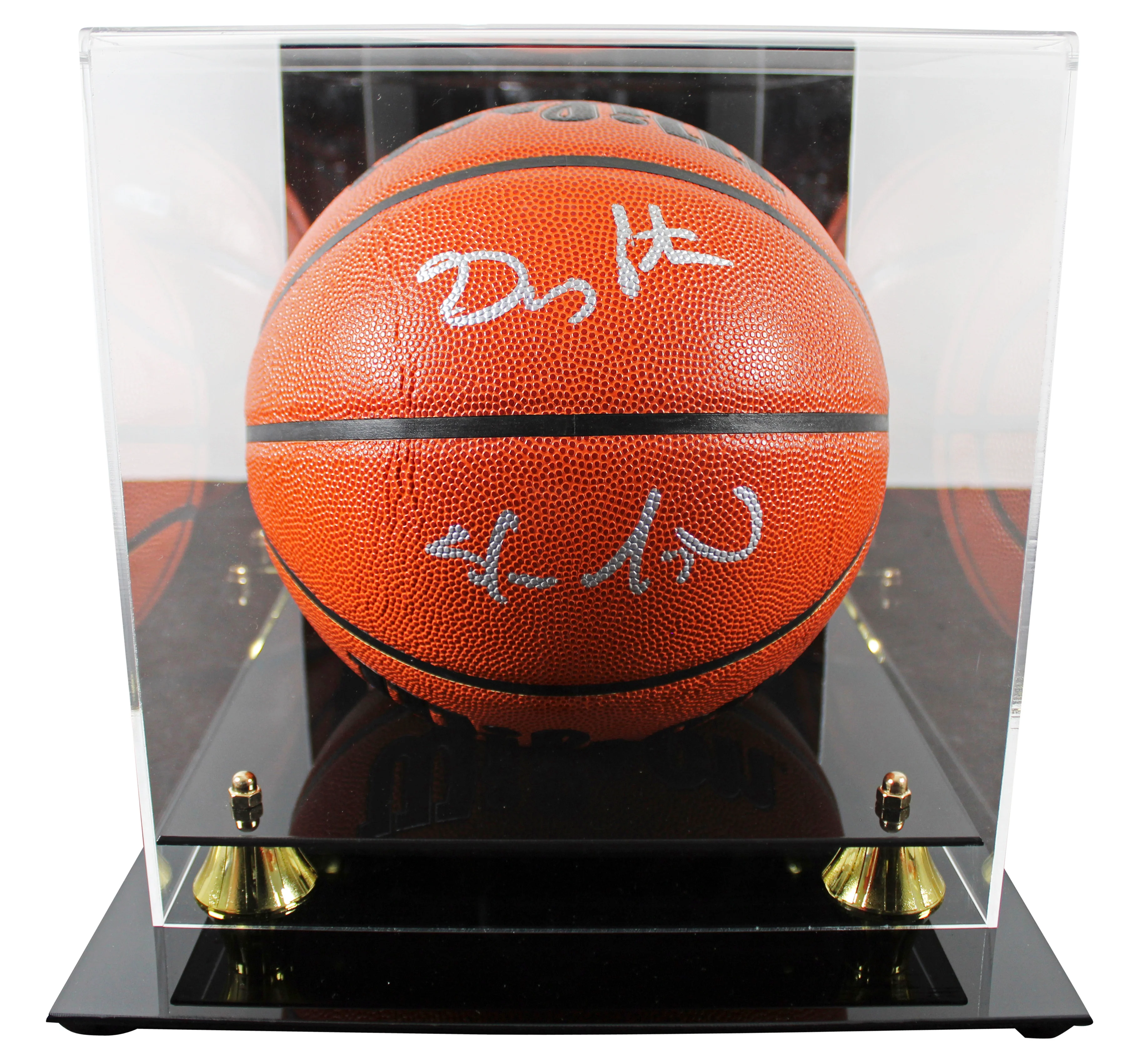 Sonics Gary Payton & Shawn Kemp Authentic Signed Wilson Basketball w/ case BAS W - Image 2
