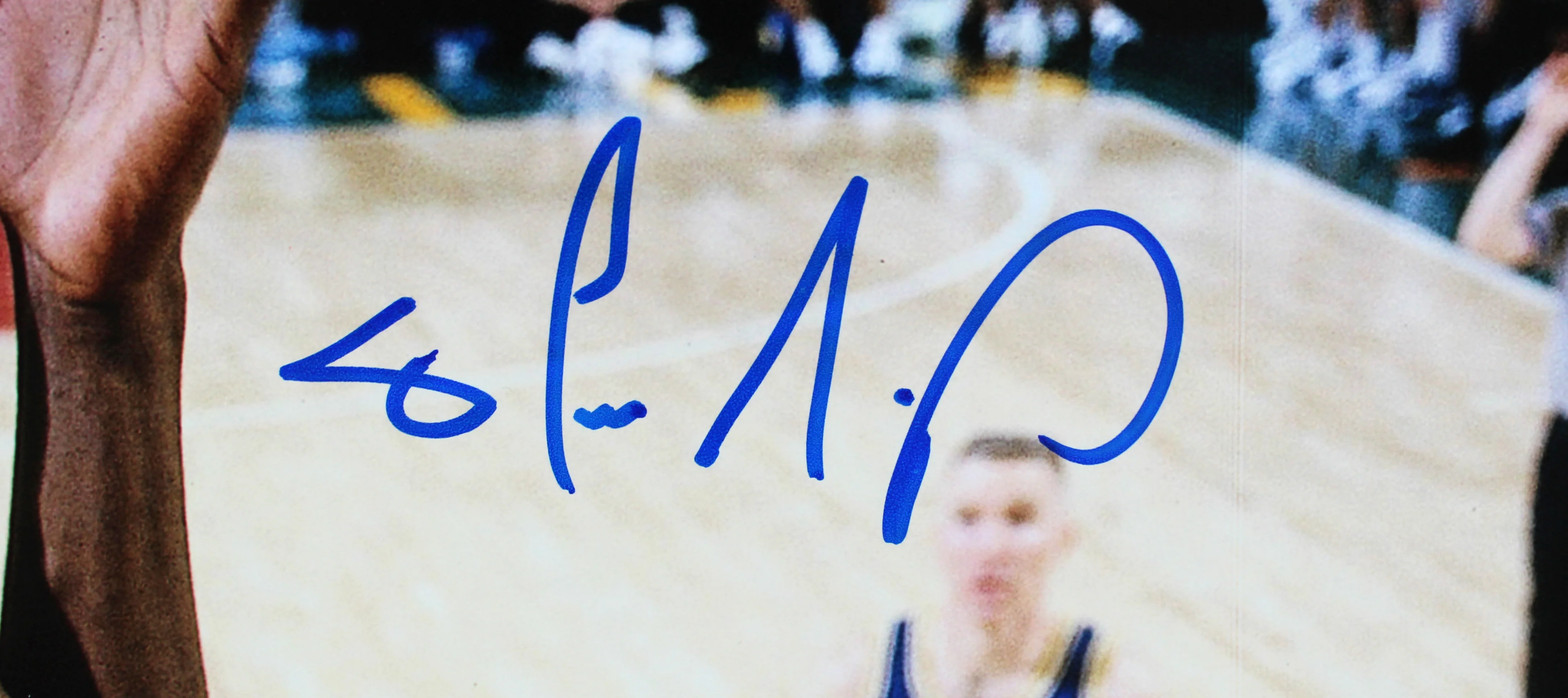 Sonics Gary Payton & Shawn Kemp Signed 16x20 Vertical Rebound Photo BAS Witness - Image 4