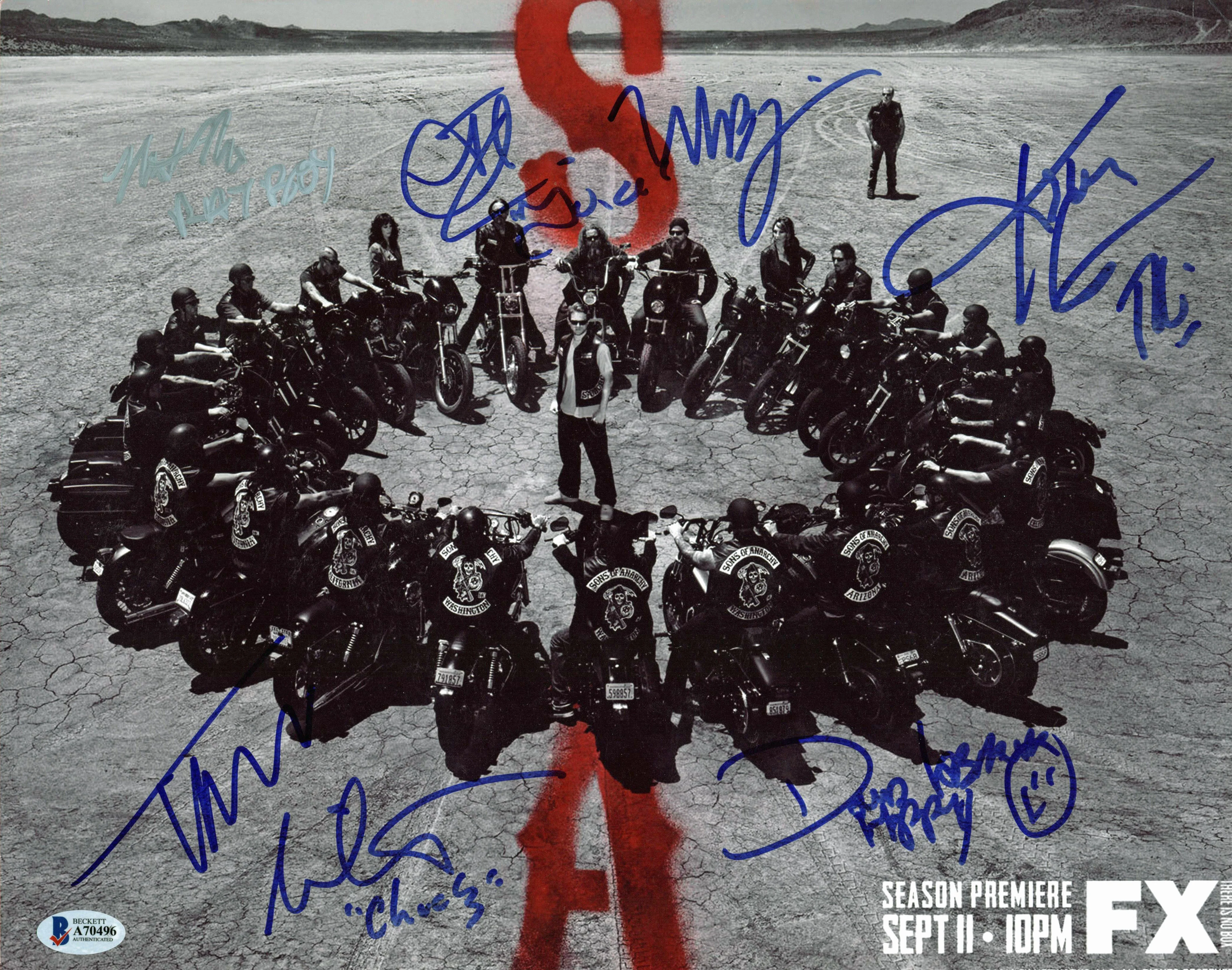 Sons of Anarchy (7) Coates, Nicoterea Flanagan +4 Signed 11x14 Photo BAS #A70496 - Image 2