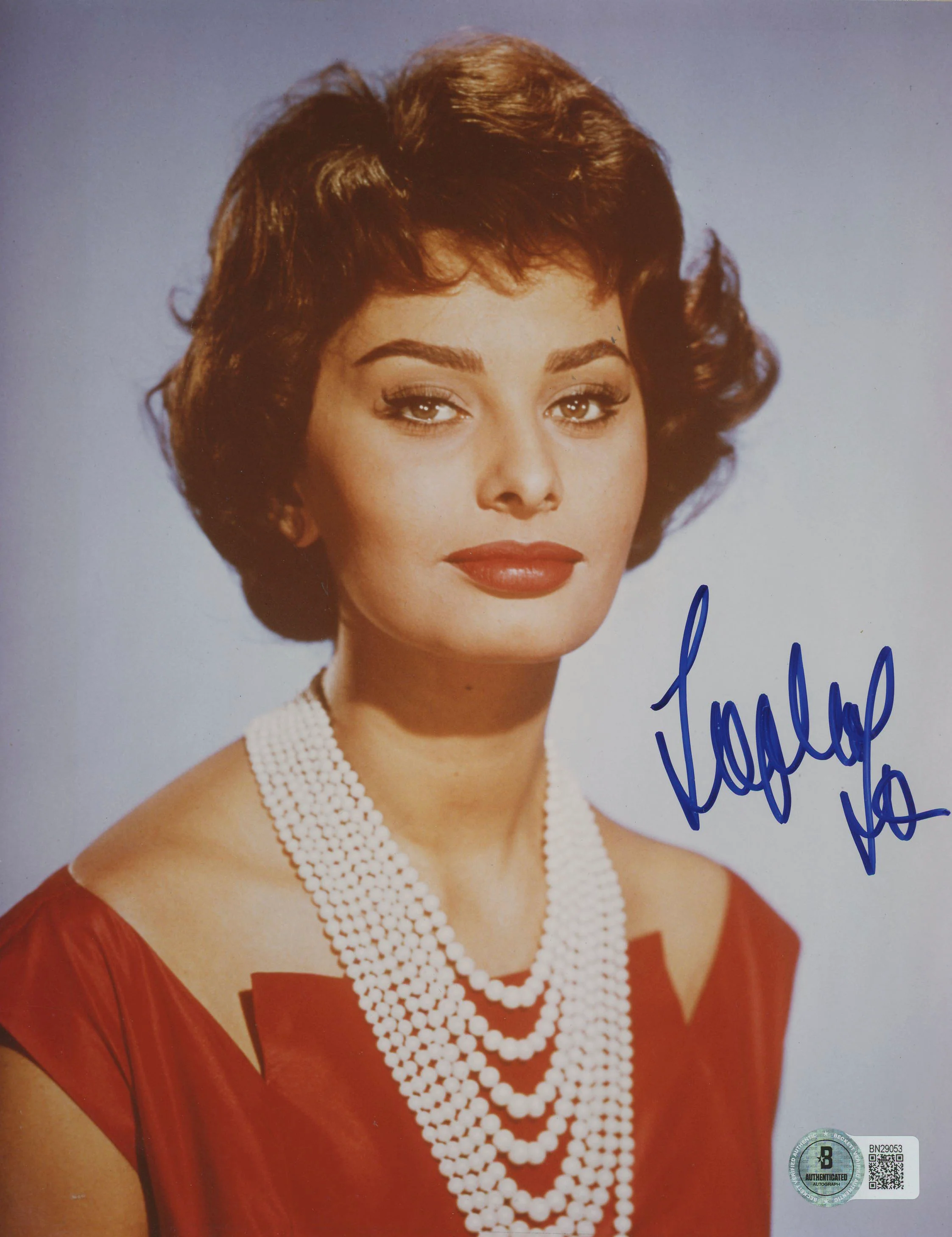 Sophia Loren Two Women Authentic Signed 8x10 Photo Autographed BAS #BN29053 - Image 2