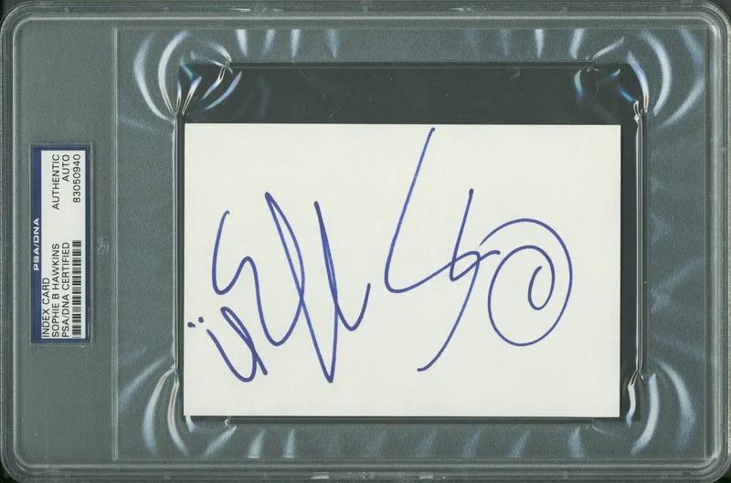 Sophie B Hawkins Authentic Signed 4x6 Index Card Autographed PSA/DNA Slabbed 2