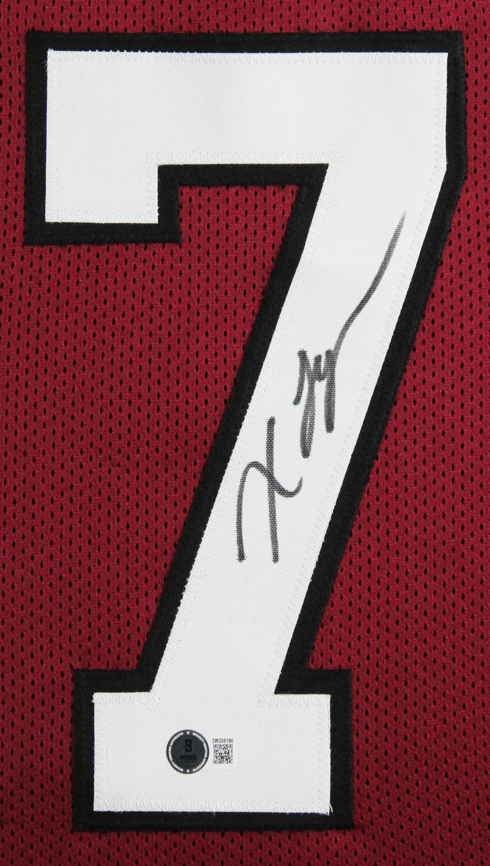 South Carolina Xavier Legette Signed Maroon Pro Style Framed Jersey BAS Wit 2 - Image 3