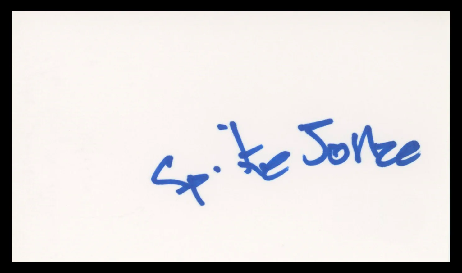 Spike Jonze Being John Malkovich Authentic Signed 3x5 Index Card BAS #BU64791