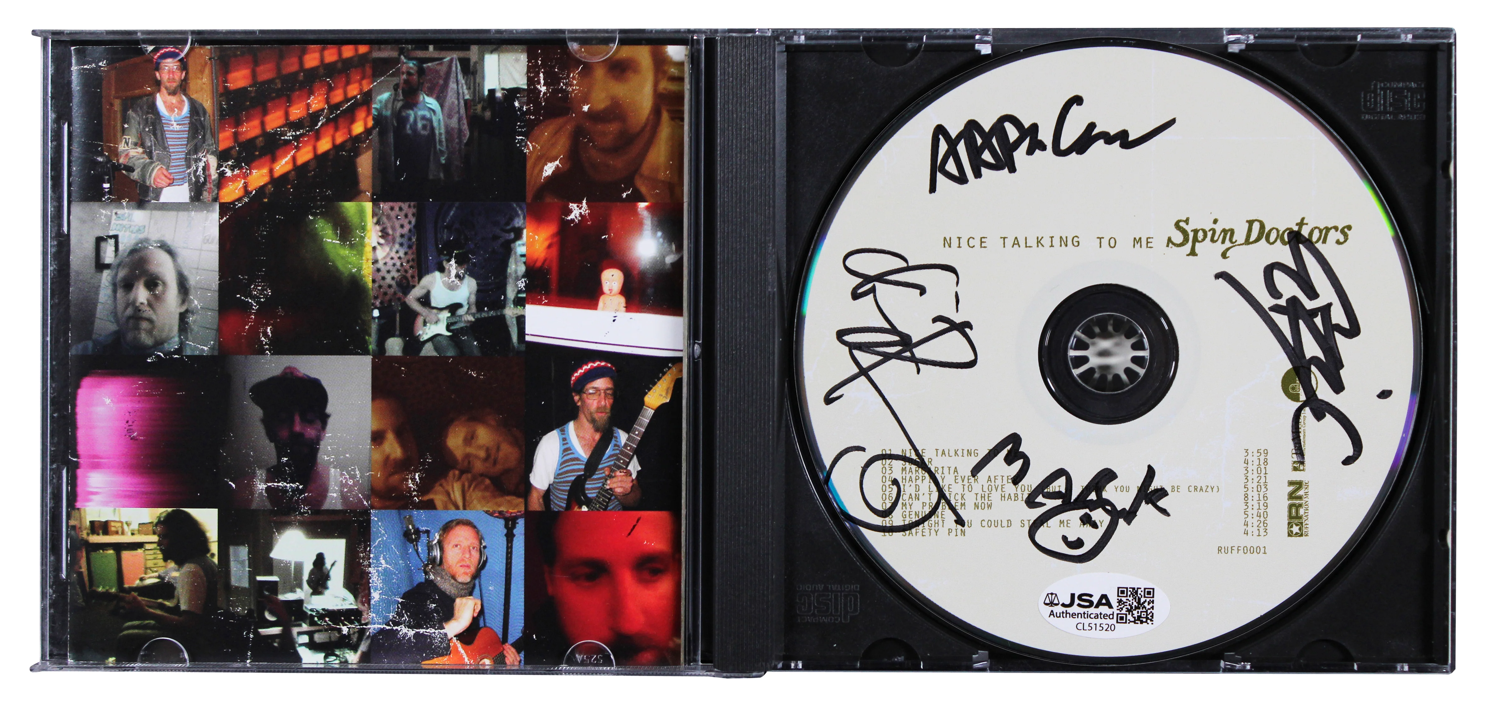 Spin Doctors (4) Barron, Schenkman, White & Comess Signed CD Booklet JSA - Image 3