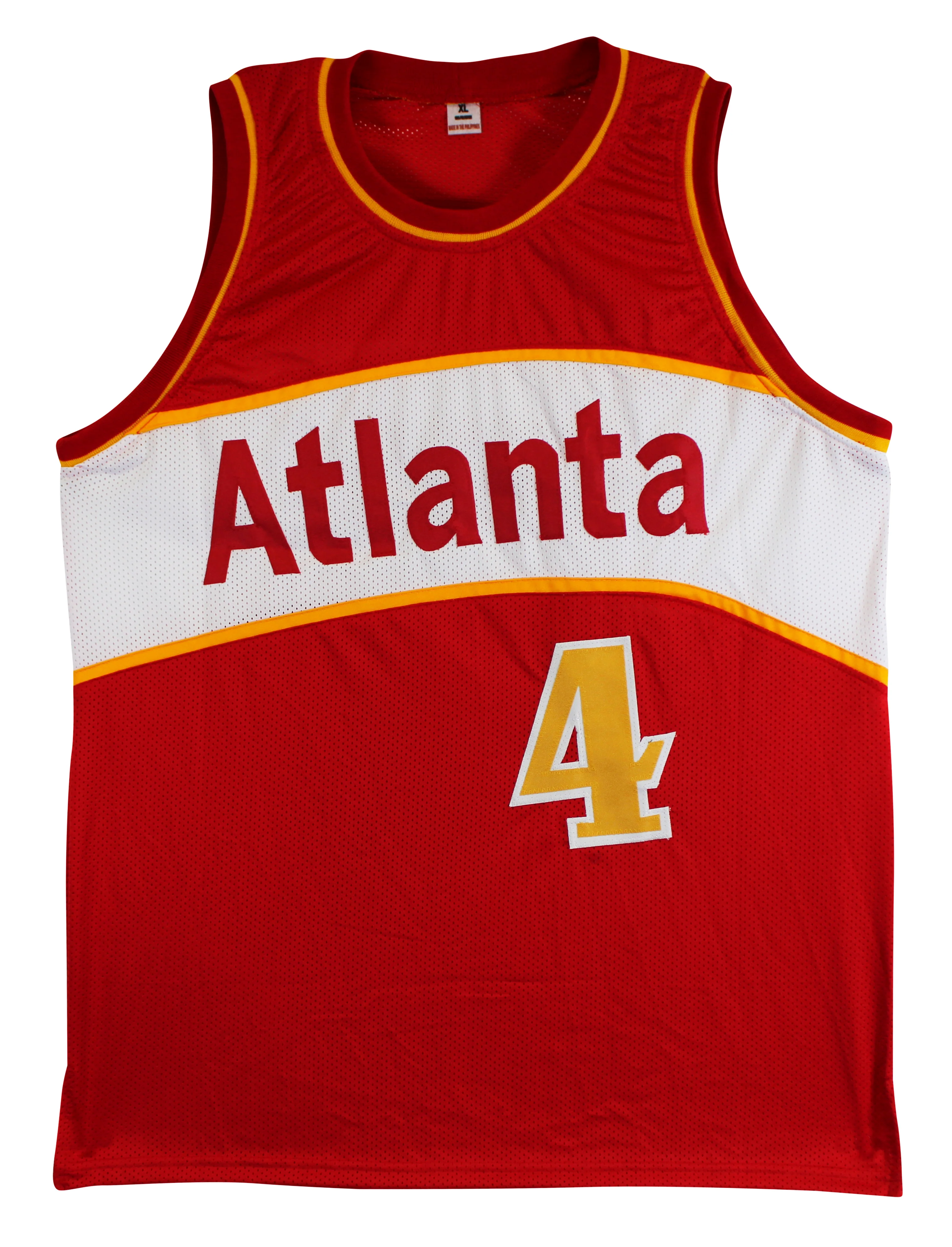 Spud Webb Authentic Signed Red Pro Style Jersey Autographed BAS Witnessed - Image 4