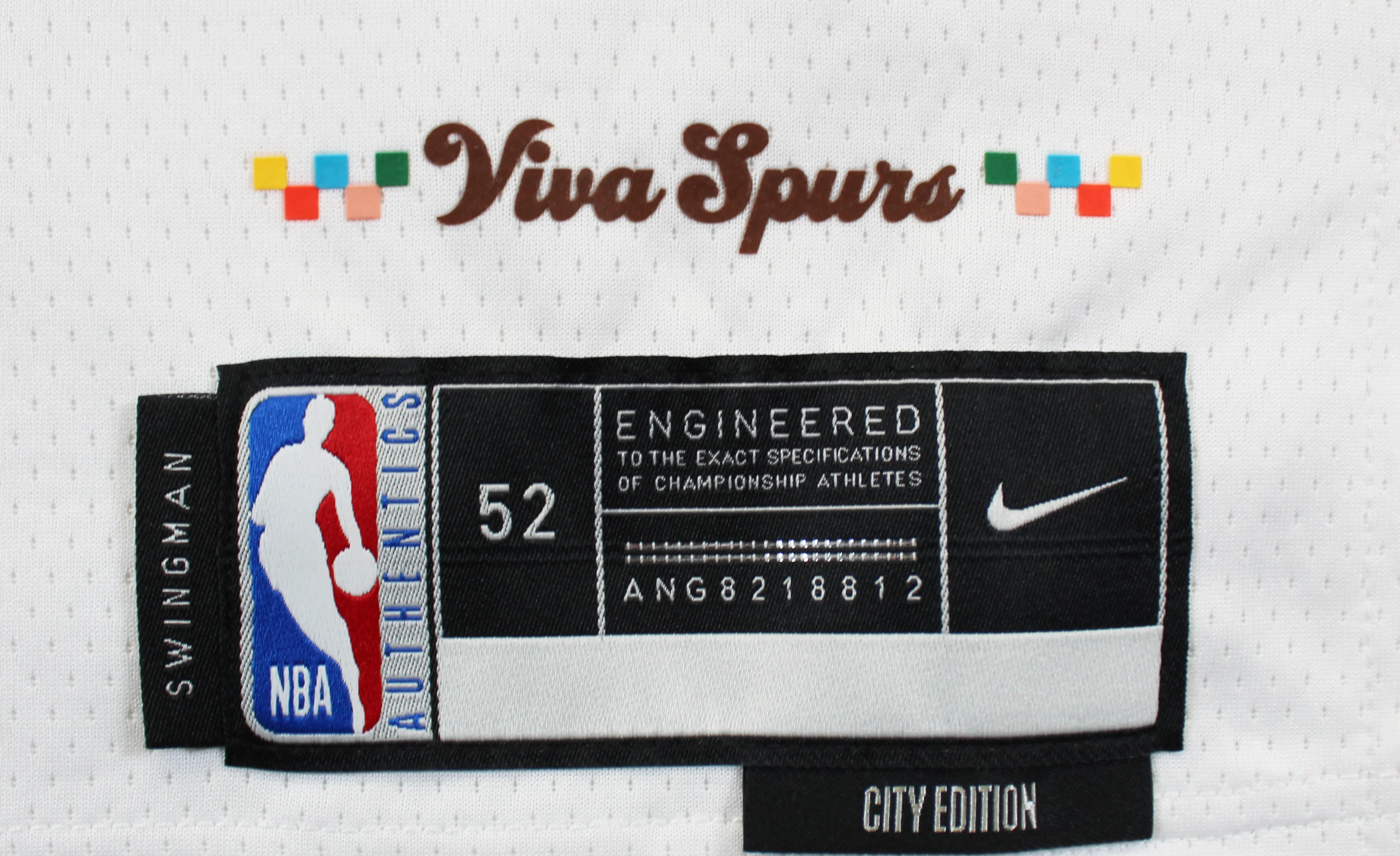 Spurs Victor Wembanyama Authentic Signed White Nike City Edition Jersey Fanatics - Image 6
