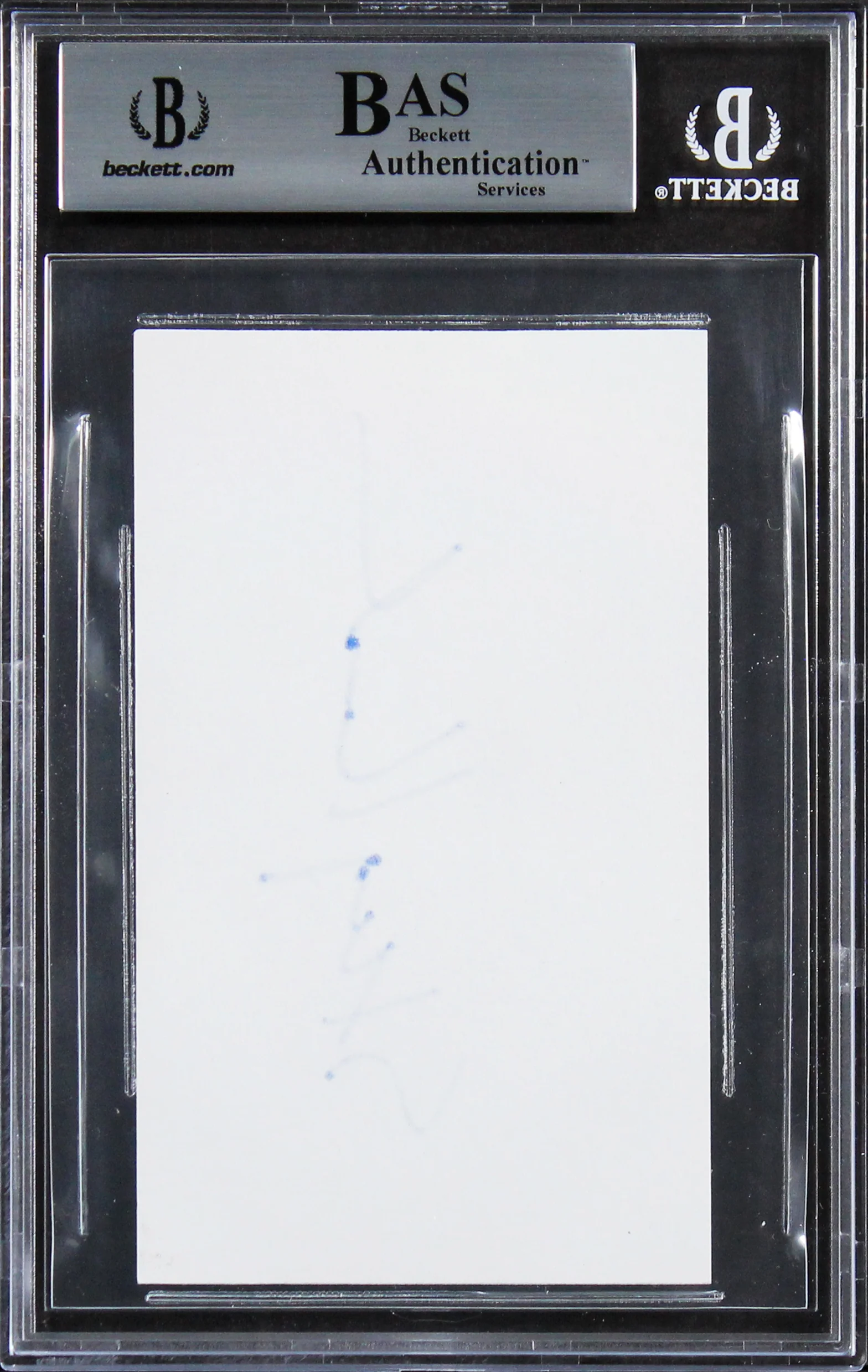 Stacy Keach The New Mike Hammer Authentic Signed 3x5 Index Card BAS Slabbed 2 - Image 3