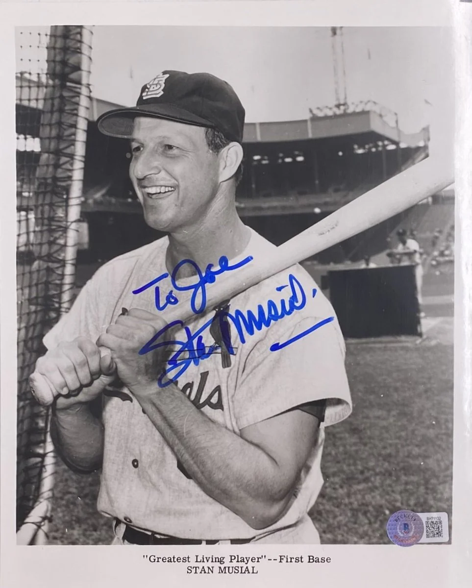Stan Musial Signed 8x10 St. Louis Cardinals Photo BAS BH71132 - Image 5