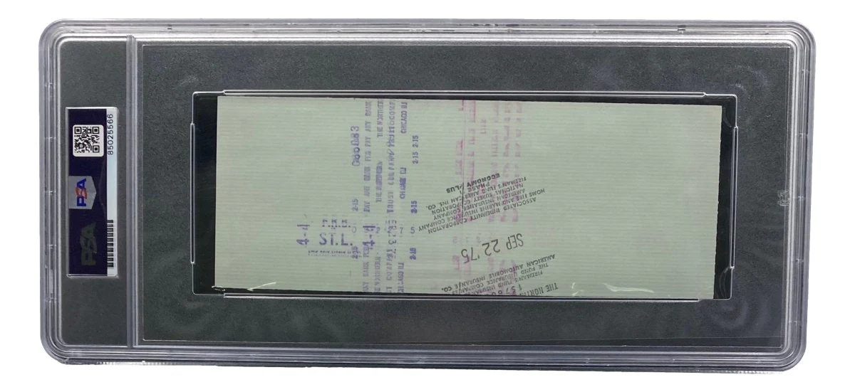 Stan Musial St. Louis Cardinals Signed Bank Check PSA/DNA 85025566 - Image 2