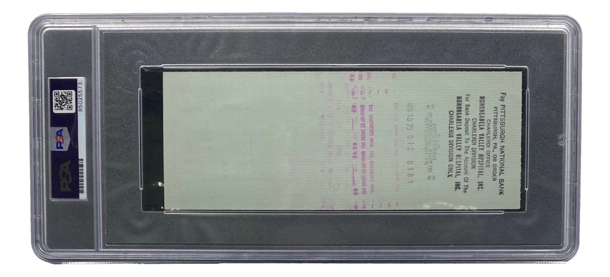 Stan Musial St. Louis Cardinals Signed Bank Check PSA/DNA 85025573 - Image 2