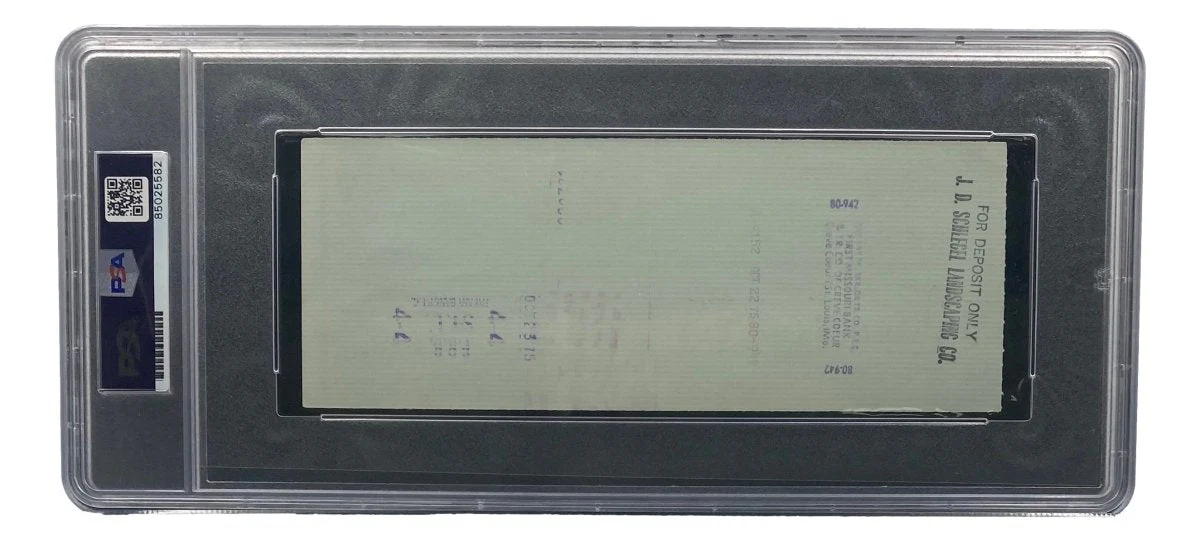 Stan Musial St. Louis Cardinals Signed Bank Check PSA/DNA 85025582 - Image 2