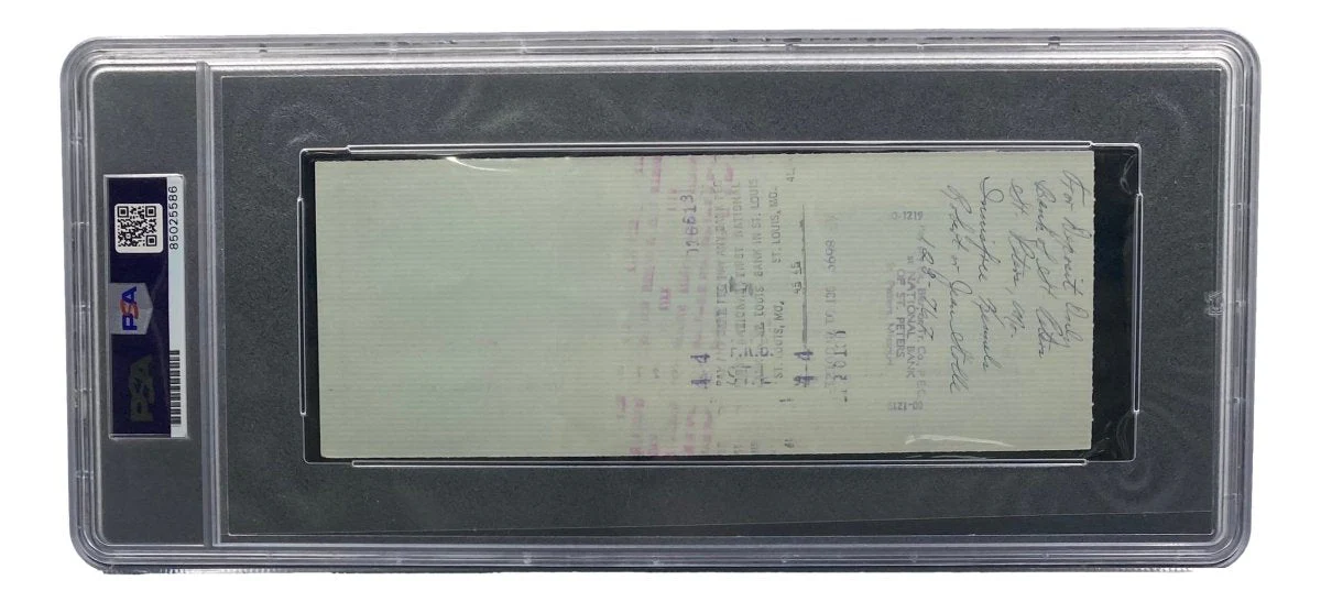 Stan Musial St. Louis Cardinals Signed Bank Check PSA/DNA 85025586 - Image 2