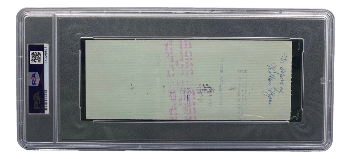 Stan Musial St. Louis Cardinals Signed Bank Check PSA/DNA 85025595 - Image 2