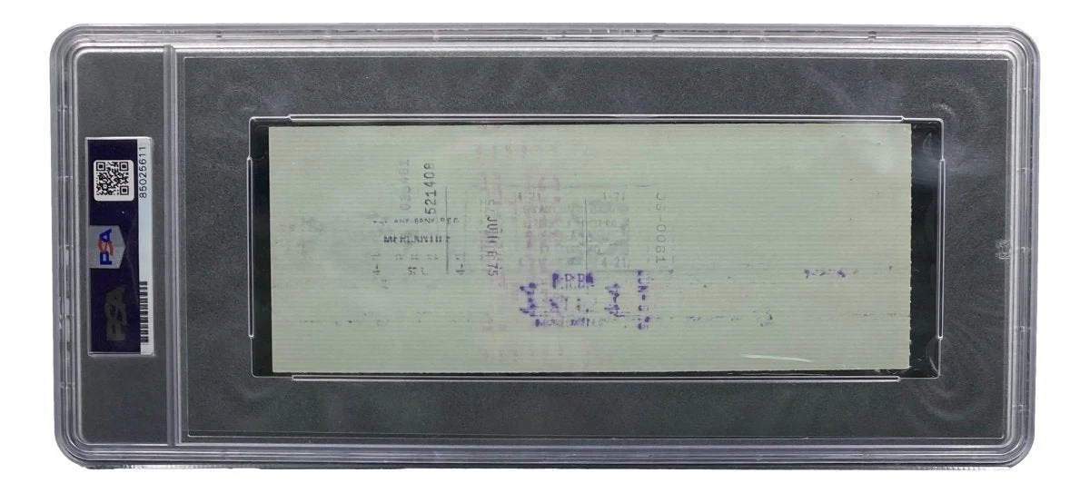 Stan Musial St. Louis Cardinals Signed Bank Check PSA/DNA 85025611 - Image 2