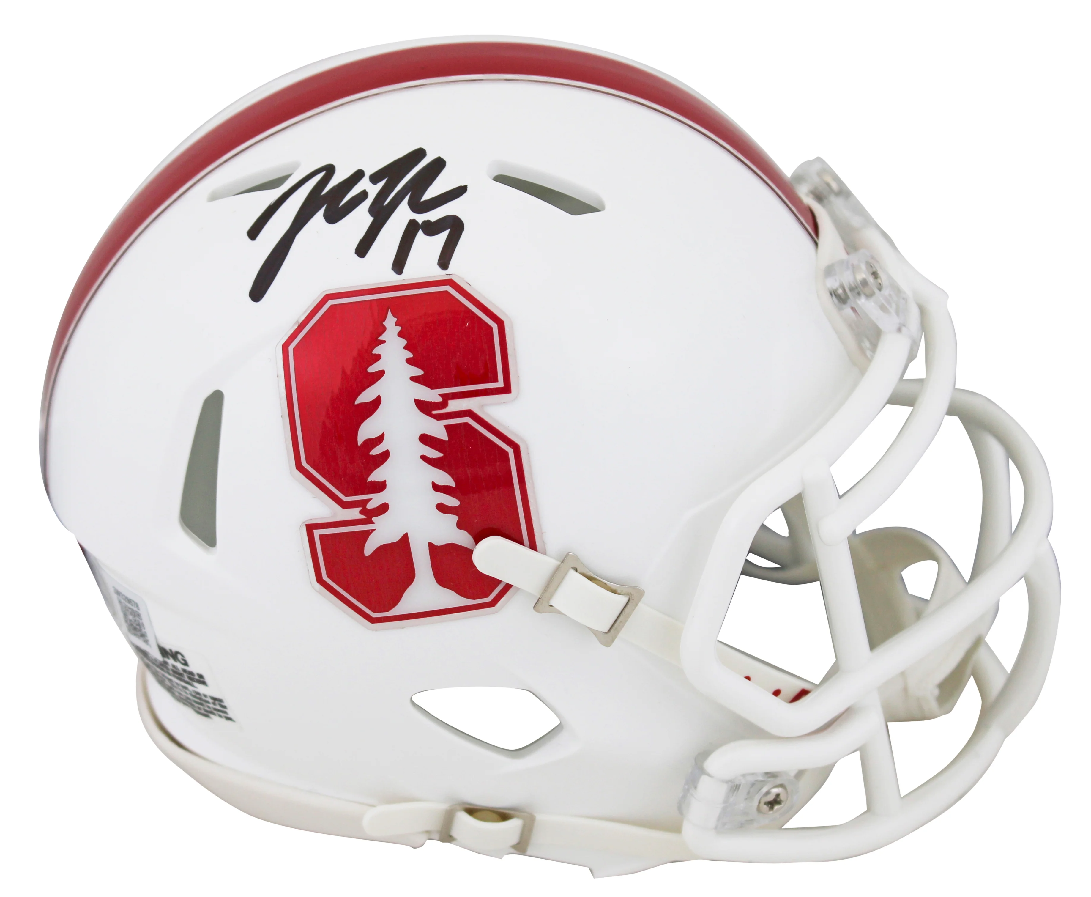 Stanford John Lynch Authentic Signed Speed Mini Helmet Autographed BAS Witnessed