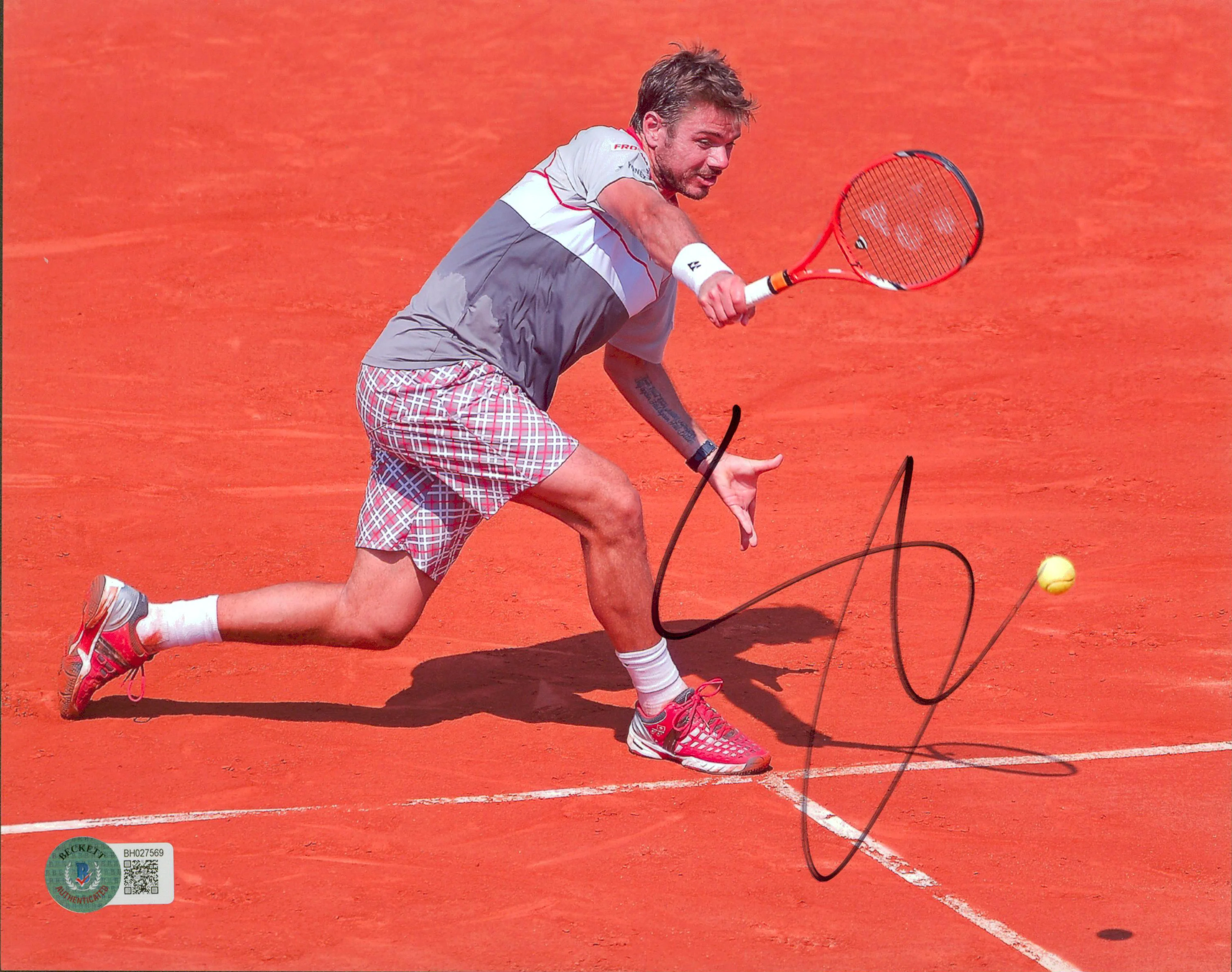 Stanislas Wawrinka Authentic Signed 8x10 Photo Autographed BAS #BH027569