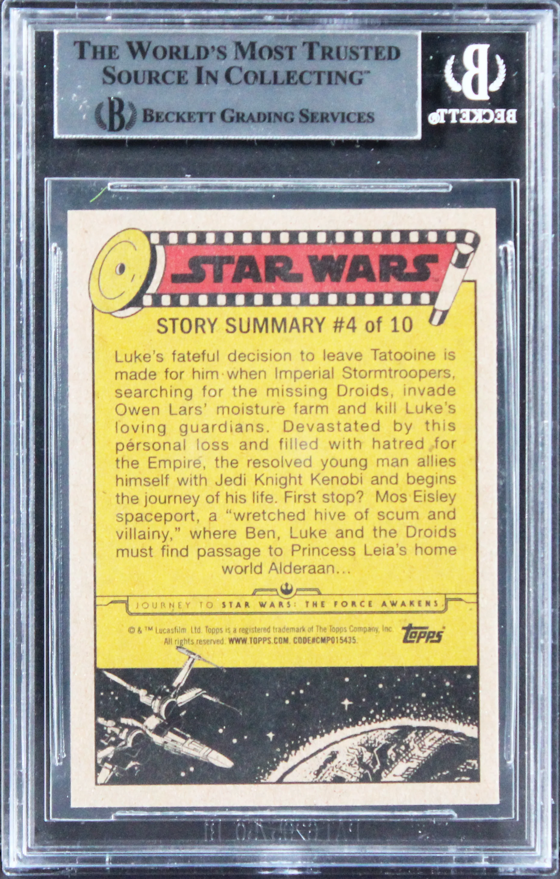 Star Wars (2) Donaldson & Weber "Jawa" Signed 2015 SW JTT FA #24 Card BAS Slab - Image 3