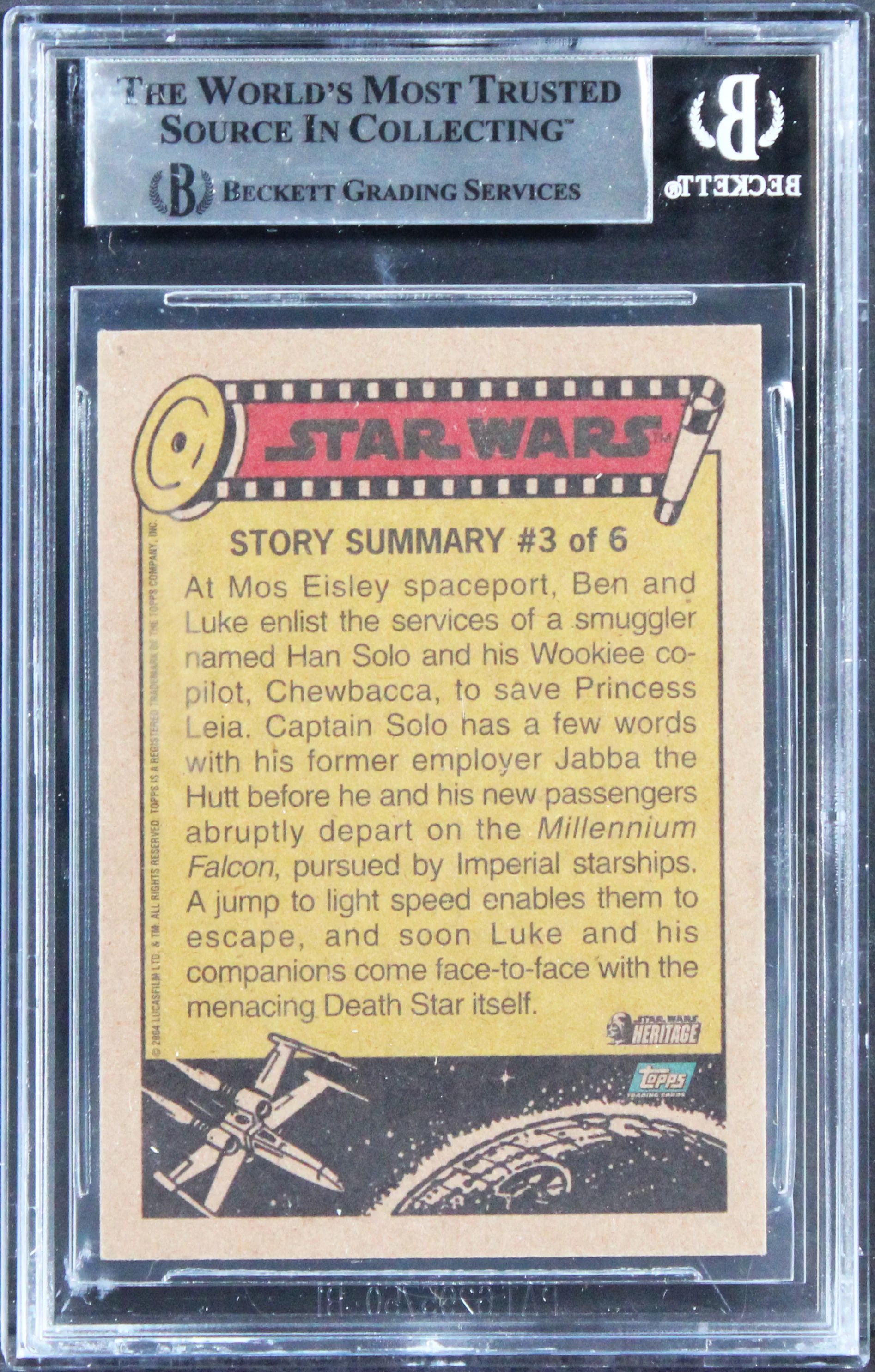 Star Wars (3) Friedman, Muren & Green Signed 2004 SW Herit #3 Card BAS Slabbed - Image 3